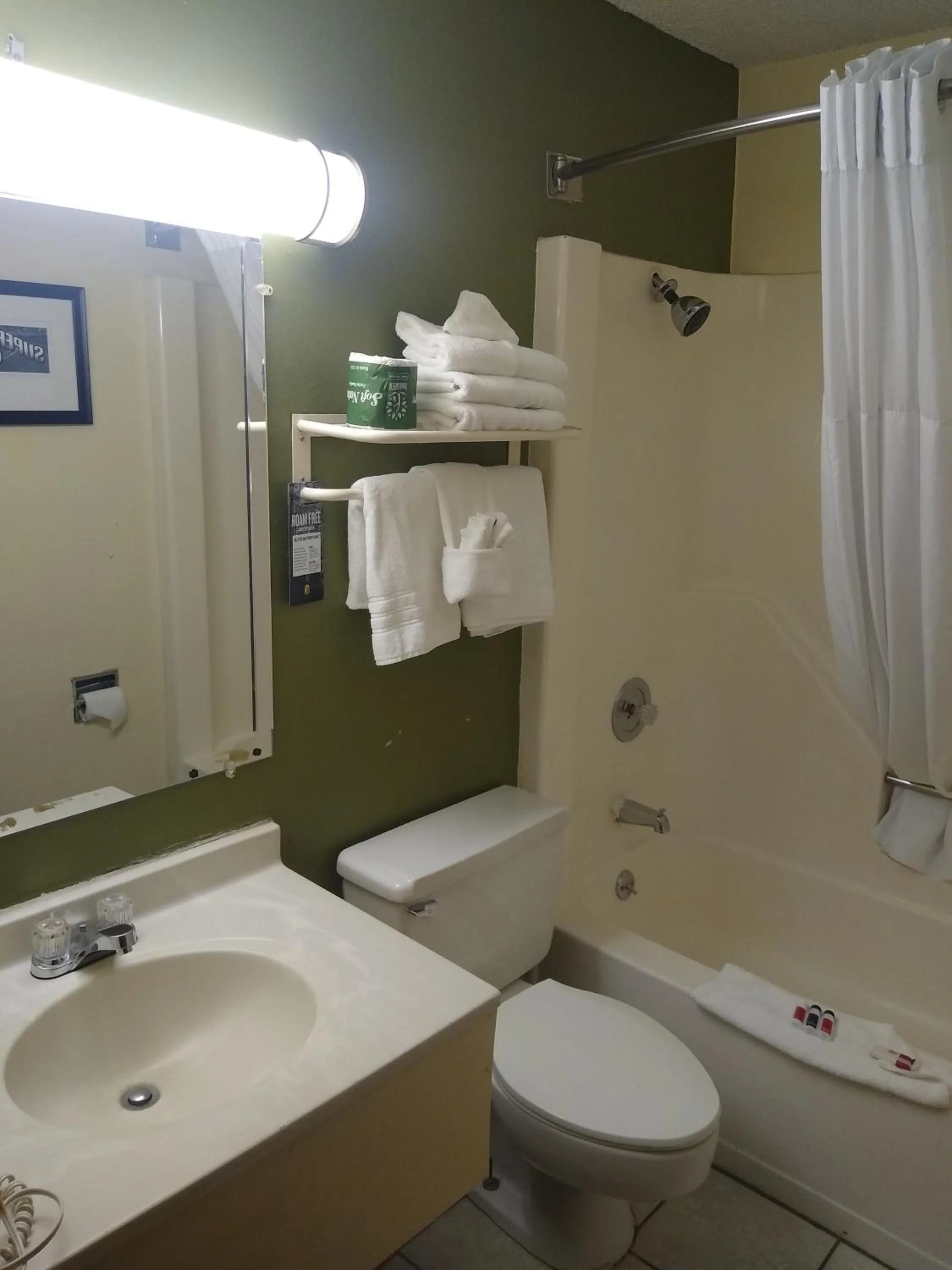 Bathroom in Super 8 by Wyndham Craig