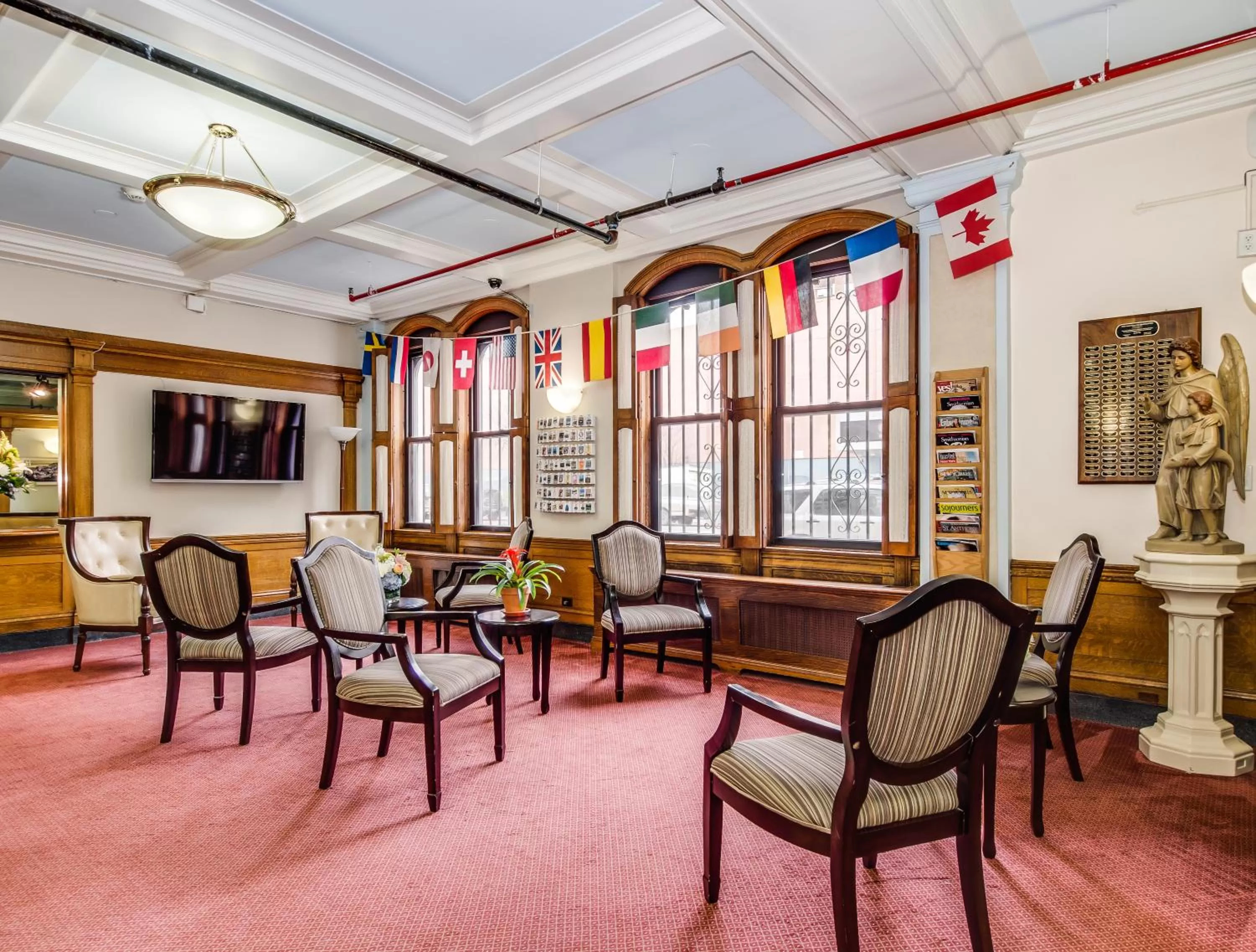 Decorative detail in Leo House