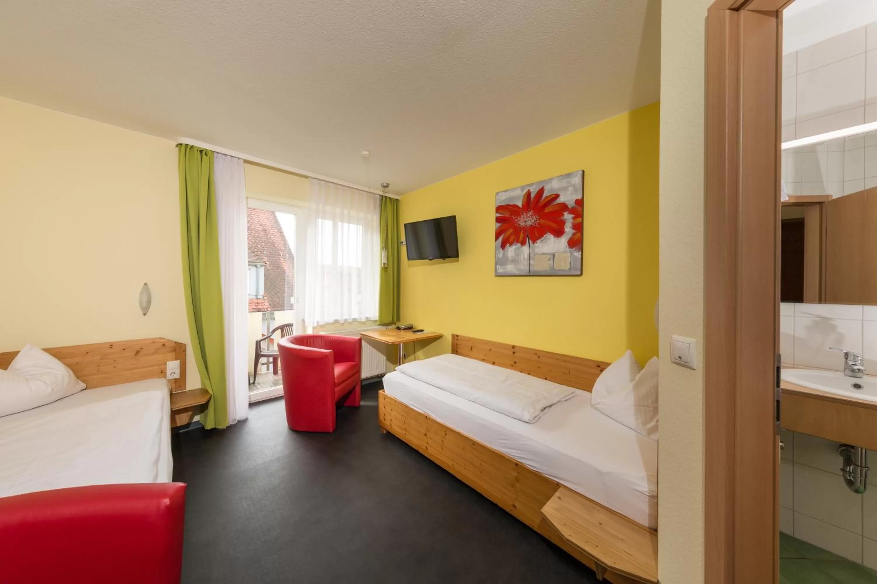 Bed in Hotel Demling