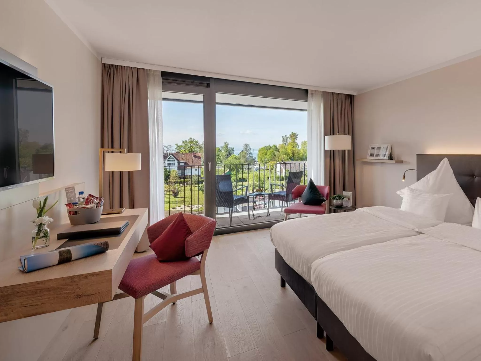 Deluxe Double Room with Balcony - single occupancy in Hotel Traube am See