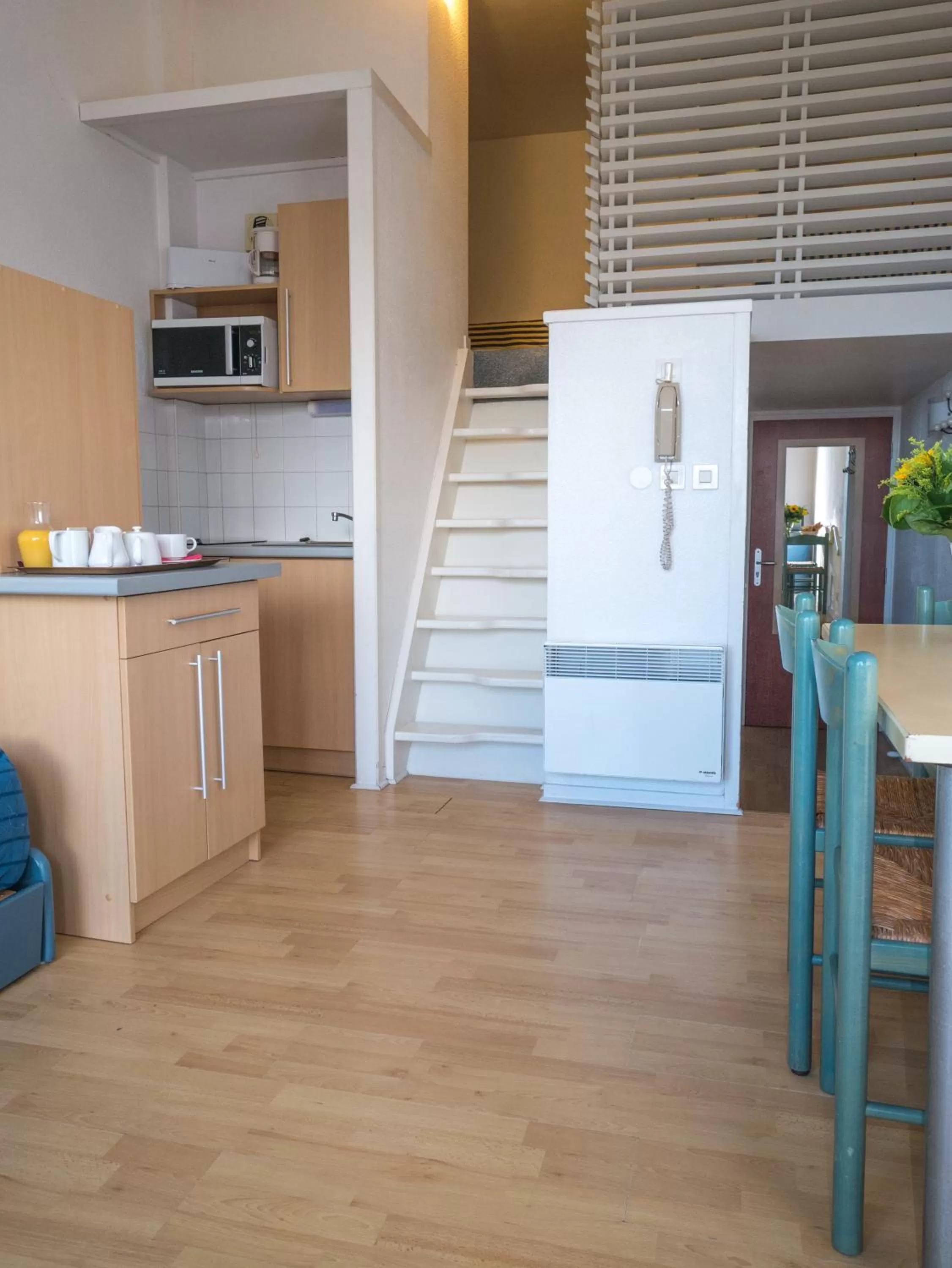 Kitchen or kitchenette in Résidence Mer & Golf Eugénie