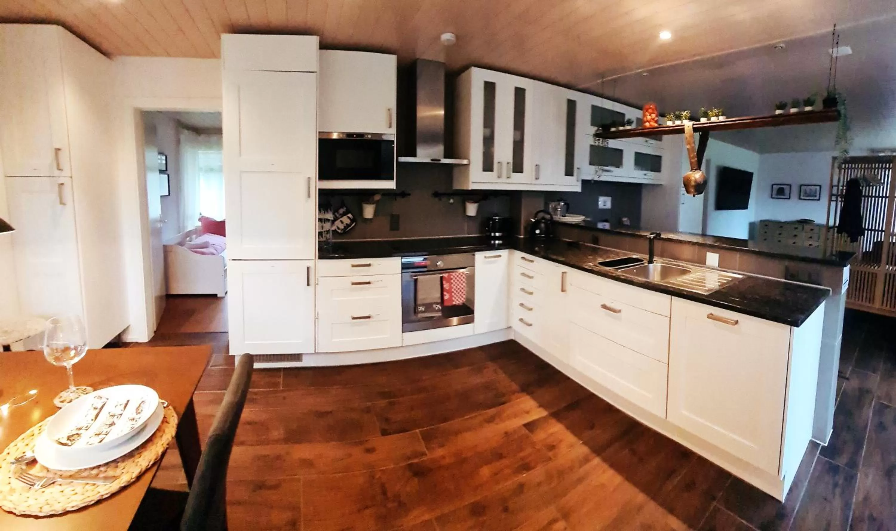 Kitchen or kitchenette in Adventure Guesthouse Interlaken