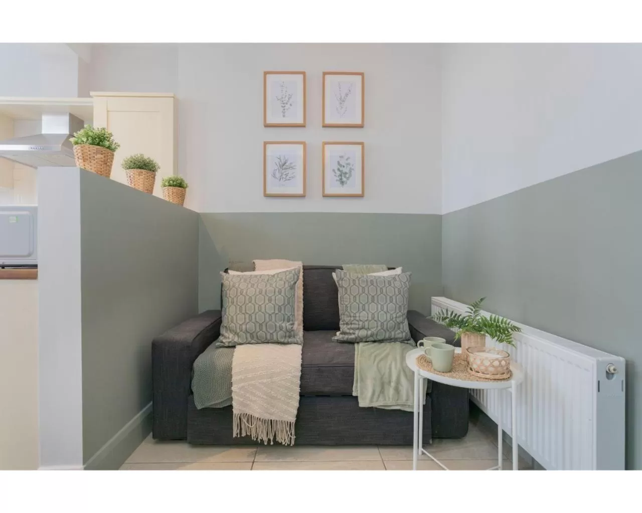 Living room in Central Belfast Apartments Camden Street