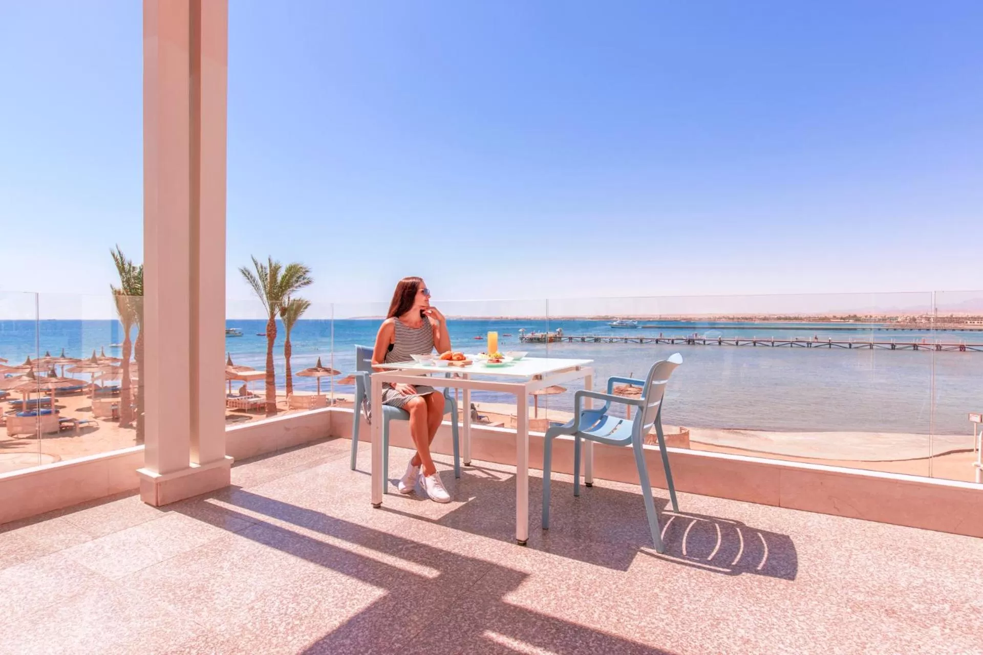Balcony/Terrace in Beach Albatros Aqua Park - Hurghada