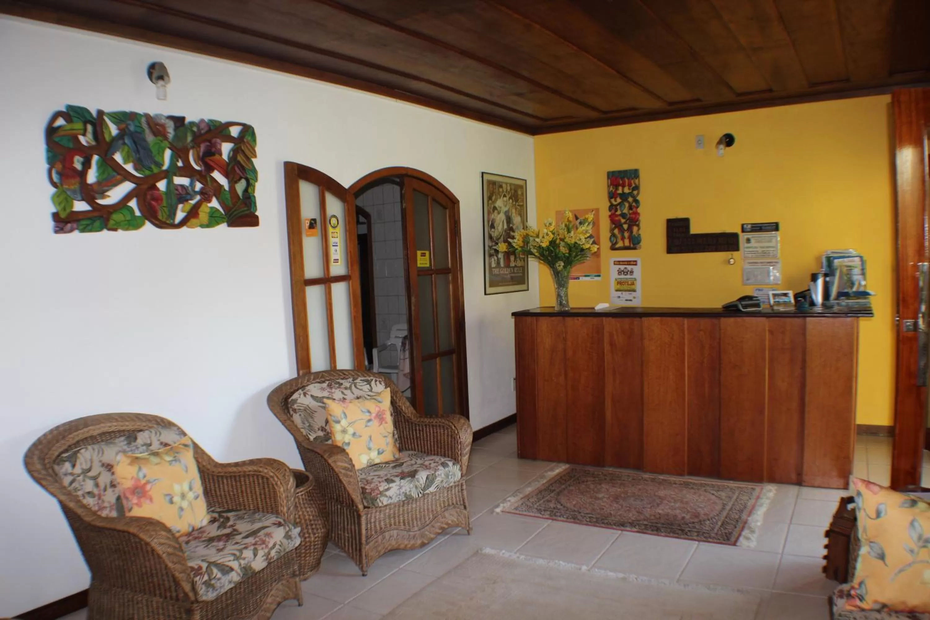 Lobby or reception in Pousada Flor de Paraty