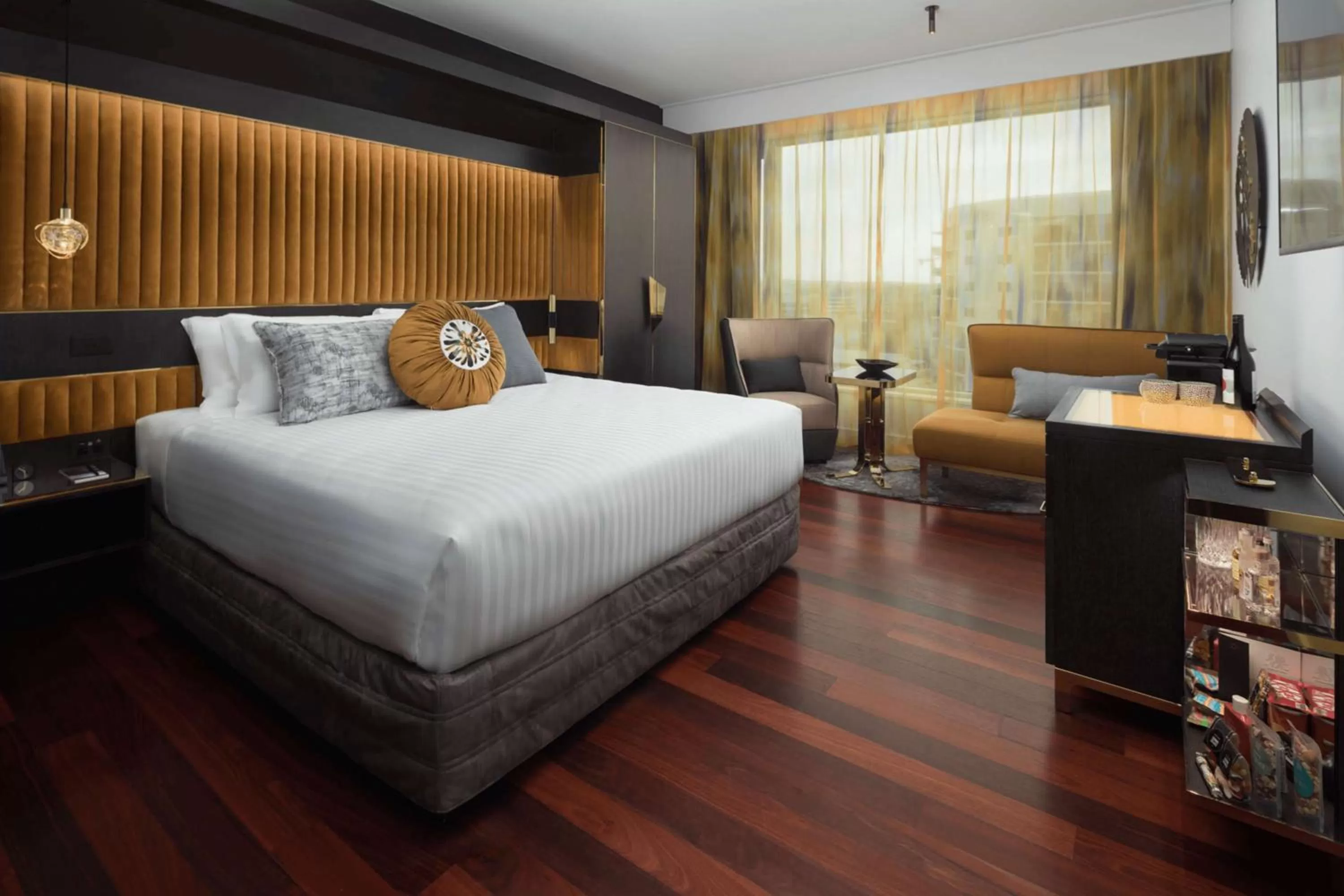 Bedroom, Bed in QT Perth