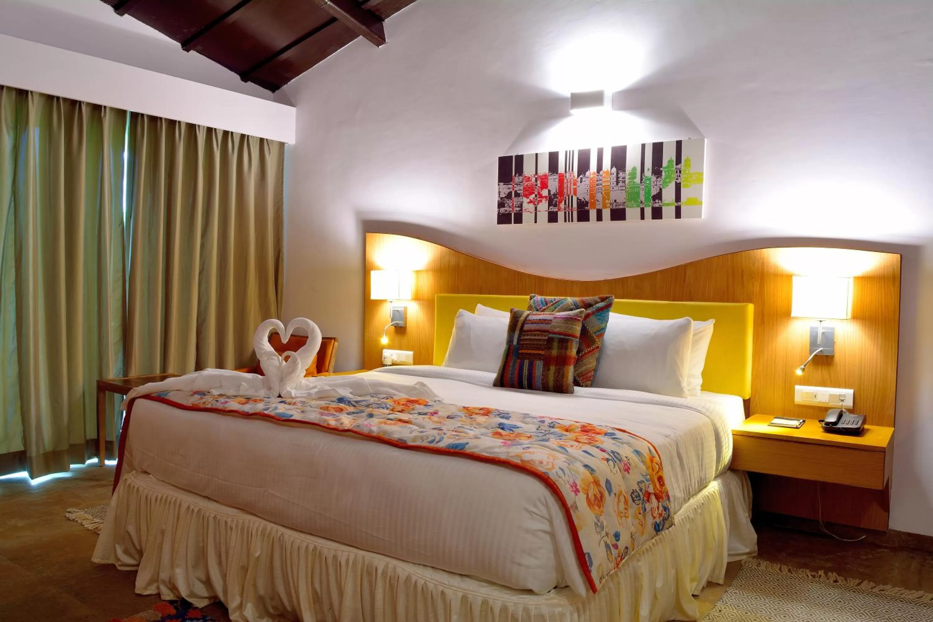 Bed in Bamboo Saa Resort & Spa - Udaipur