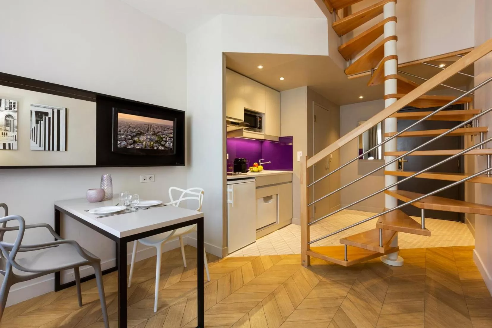 Kitchen or kitchenette in Citadines Opéra Paris