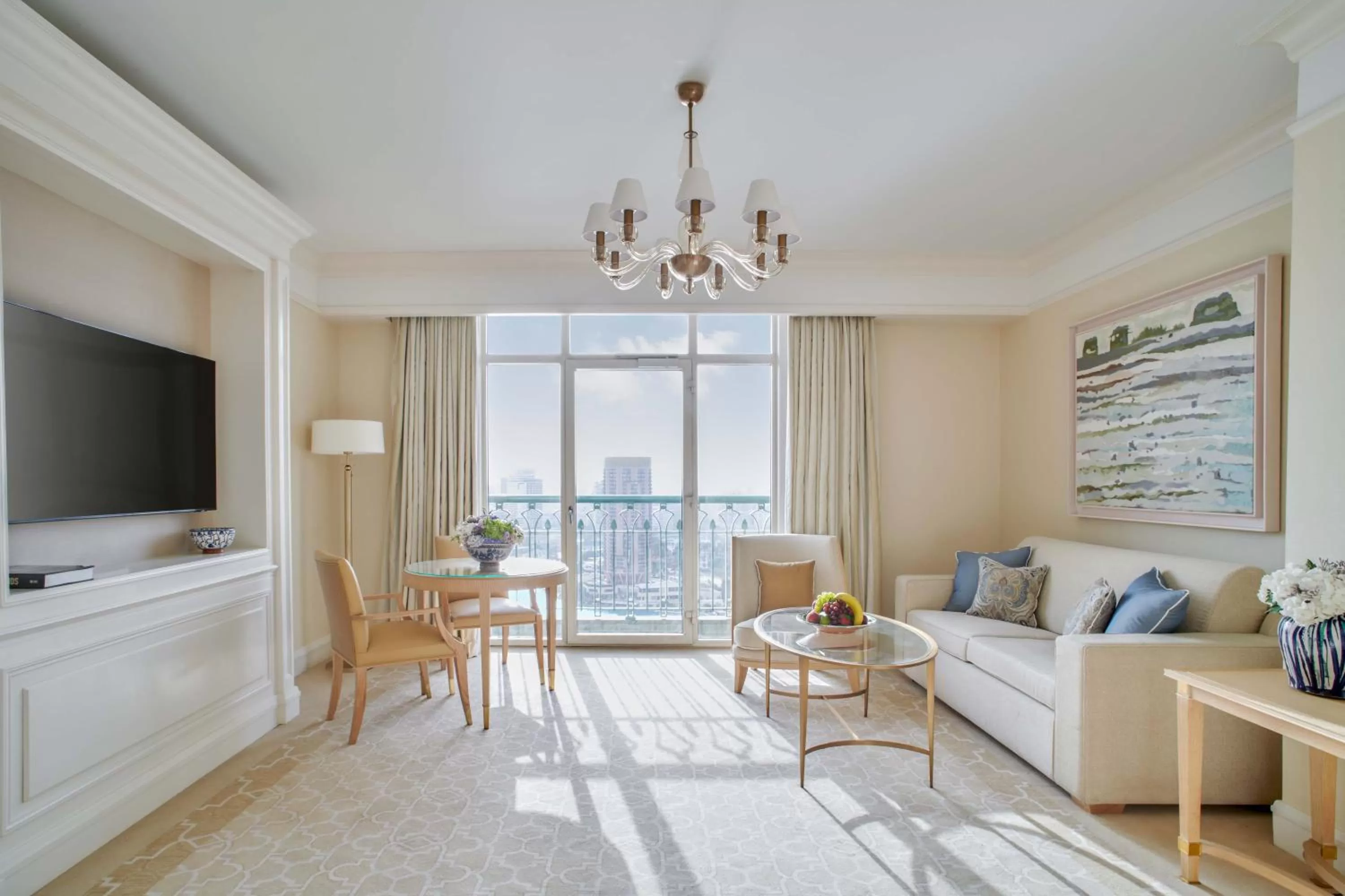 Seating area in Four Seasons Hotel Cairo at Nile Plaza