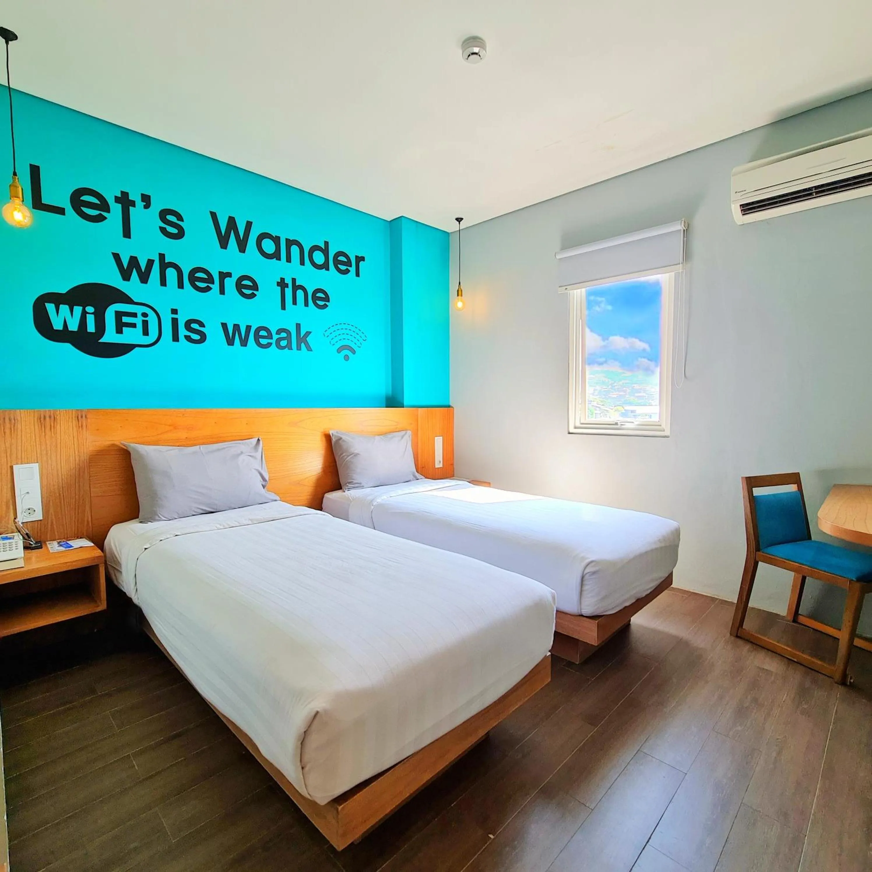 Bed in Radja Art and Boutique Hotel Simpang Lima