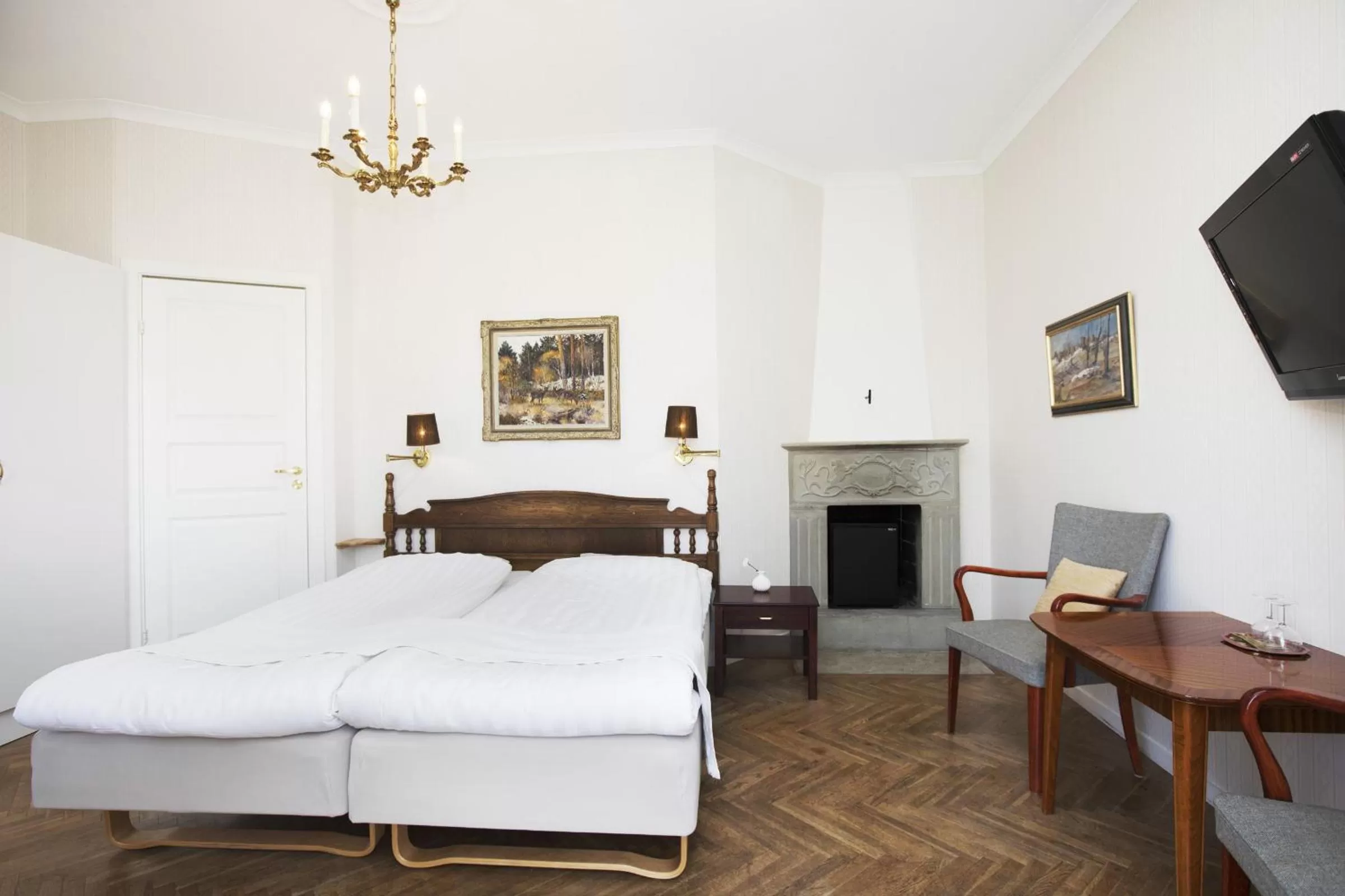 Bed in Hotell Breda Blick