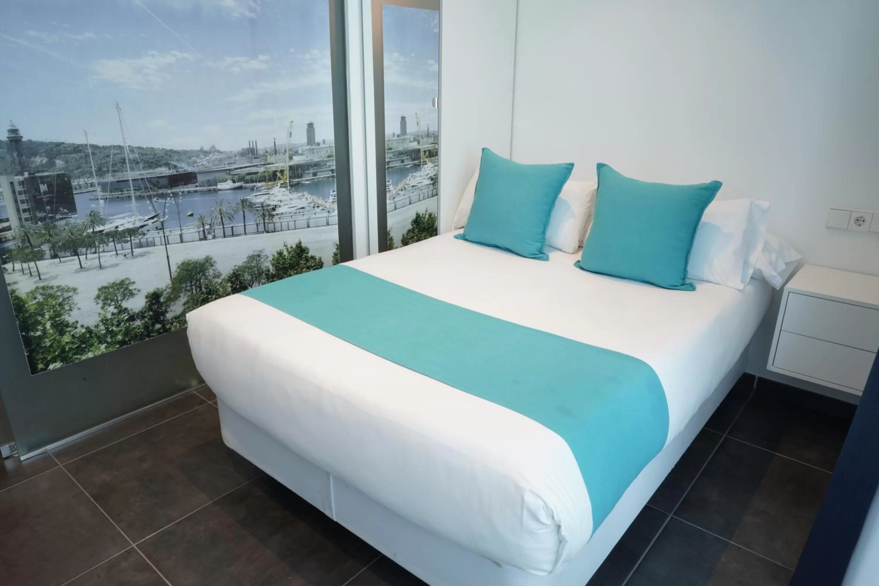 Bed in Hotel 54 Barceloneta