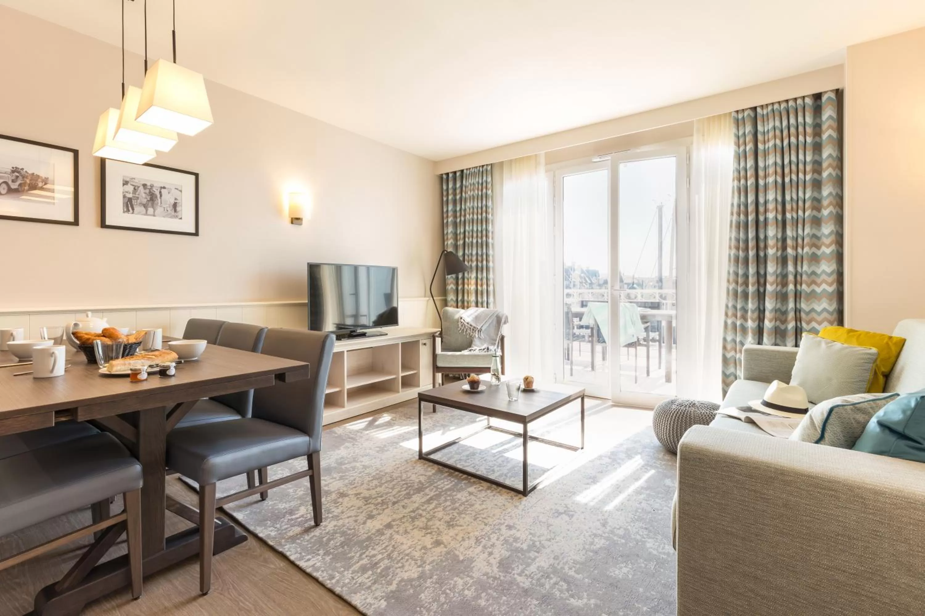 Communal lounge/ TV room in Résidence Pierre & Vacances Premium Presqu'Ile de la Touques