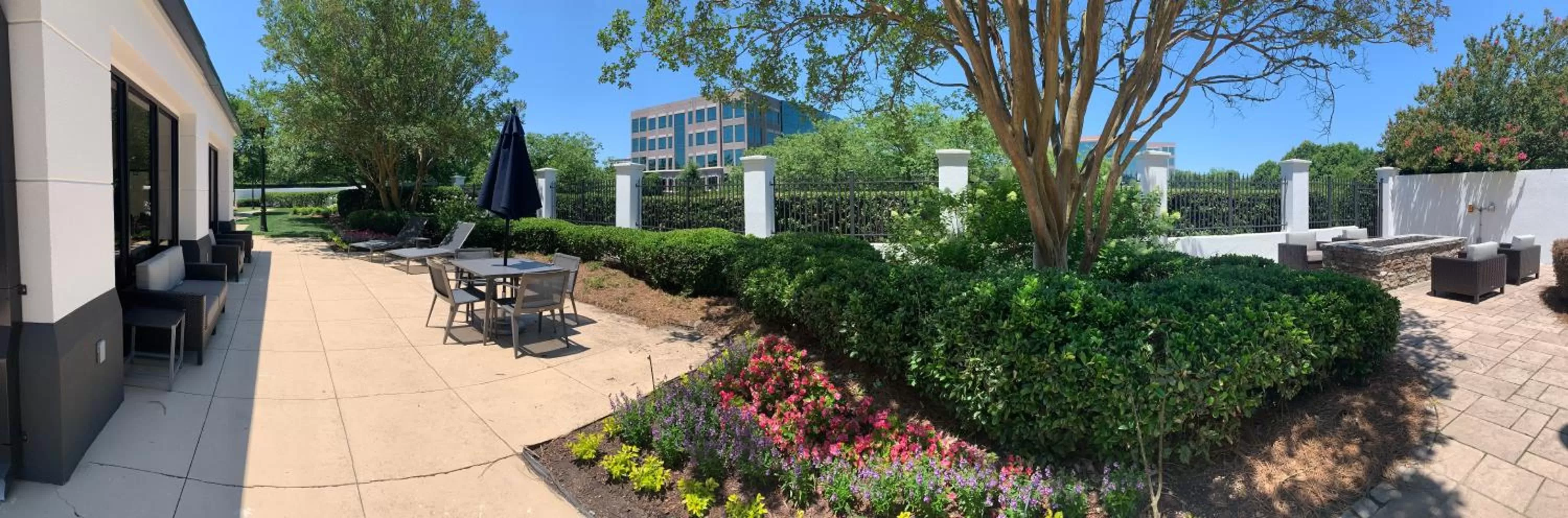 Patio in Courtyard by Marriott Charlotte Ballantyne