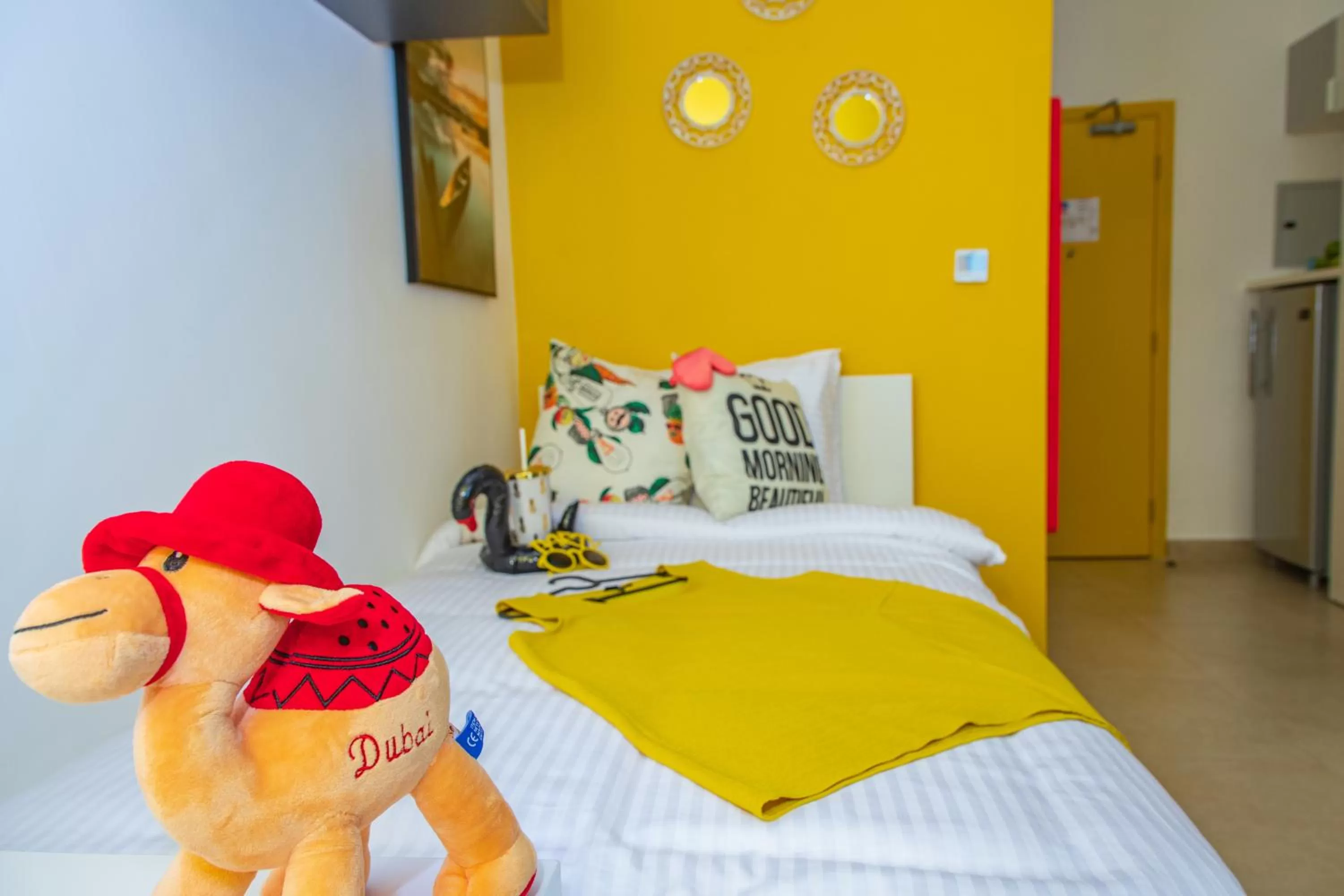 Bed in KSK Homes Hotel Dubai Academic City