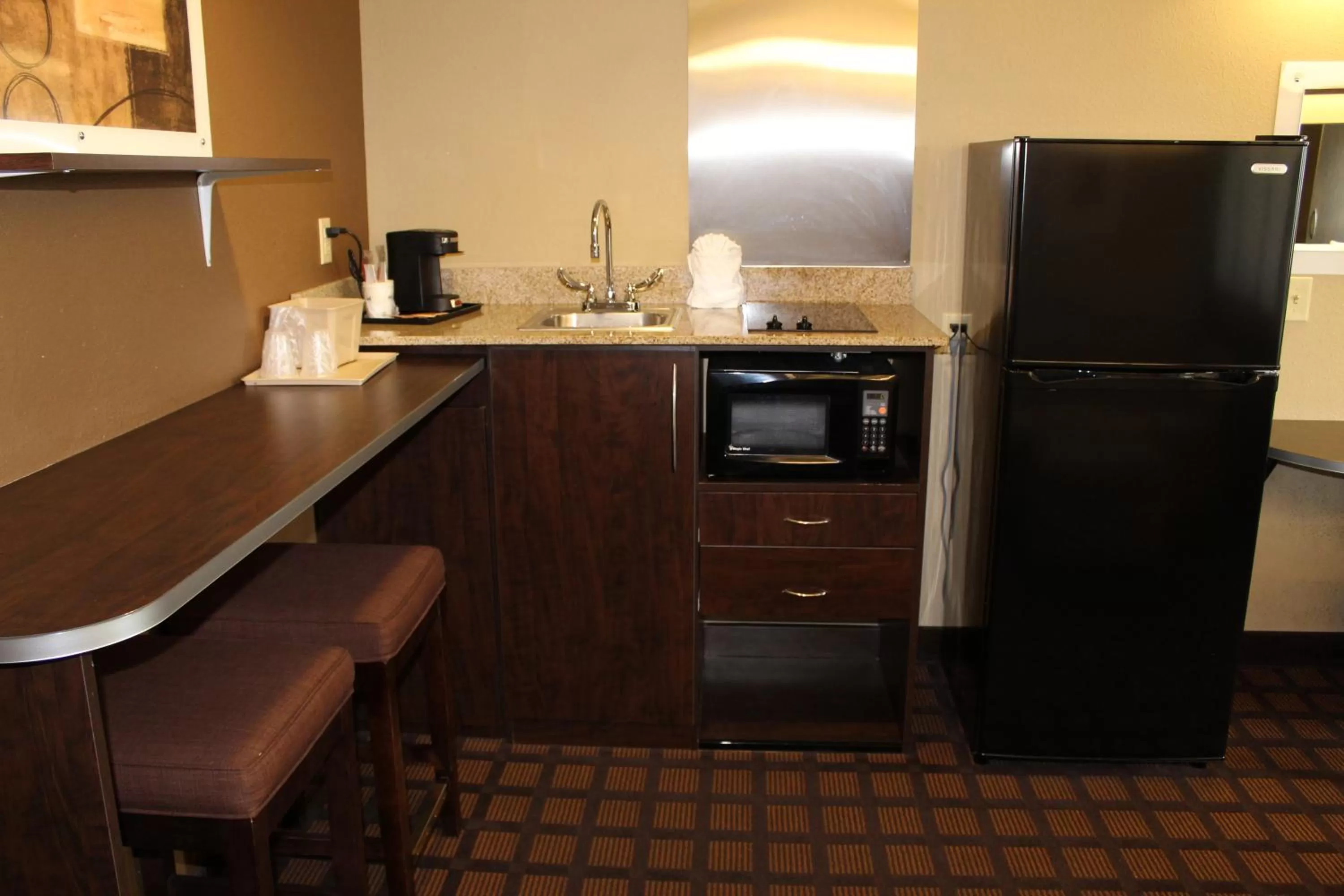 Kitchen or kitchenette in Microtel Inn & Suites by Wyndham Harrisonburg
