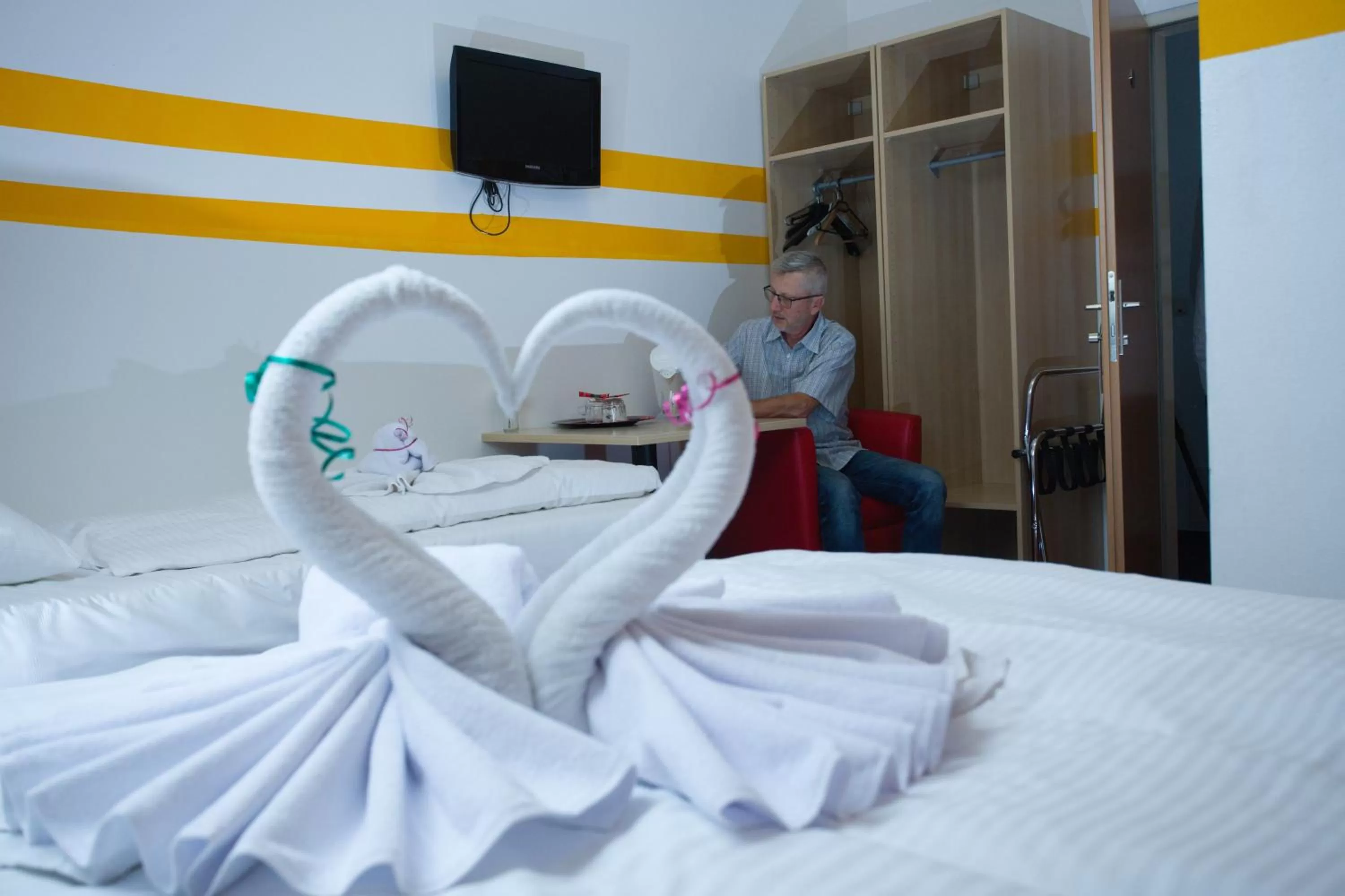 Bed in Hotel City Residence