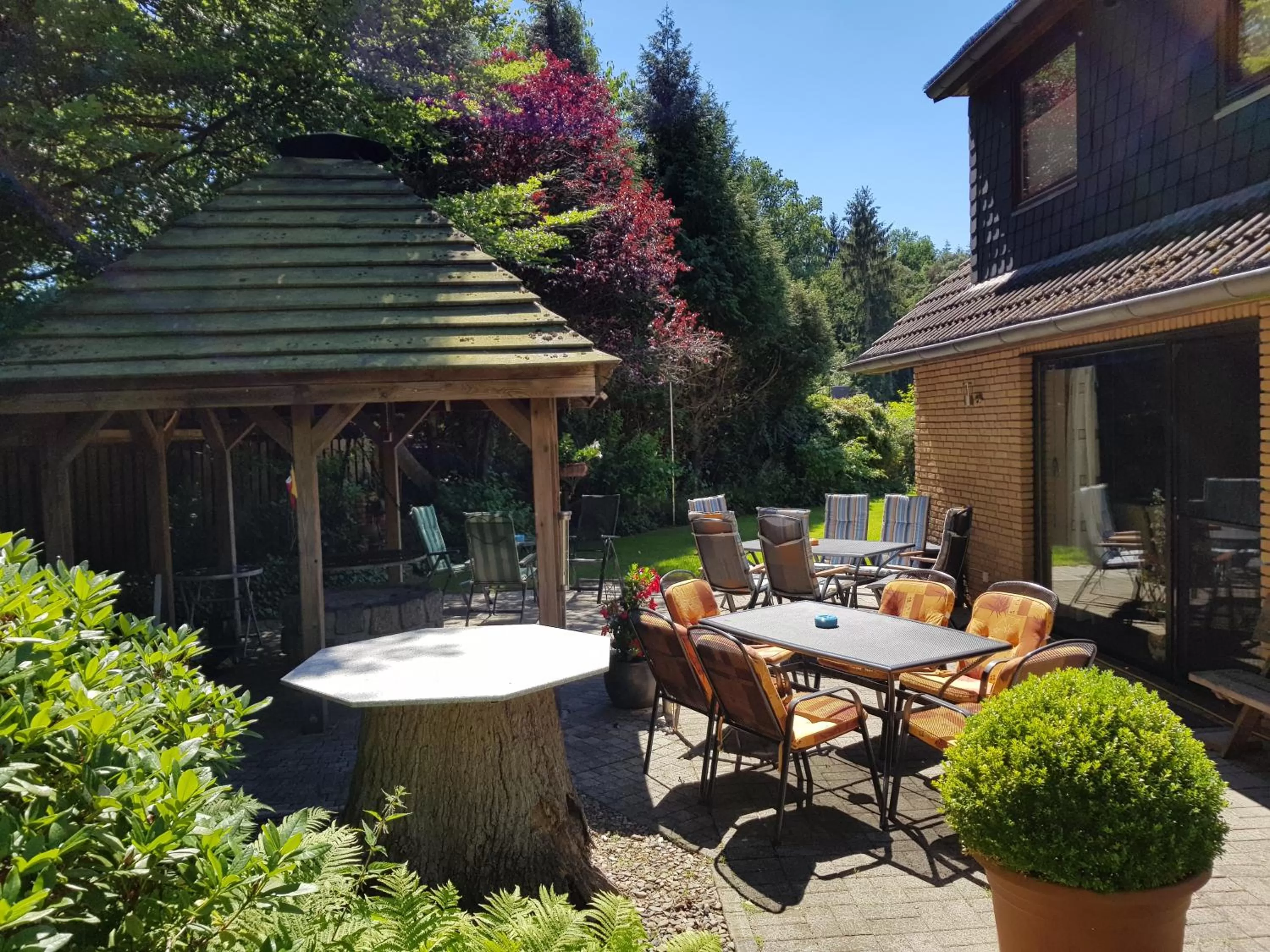 BBQ facilities in Ullas Gästehaus