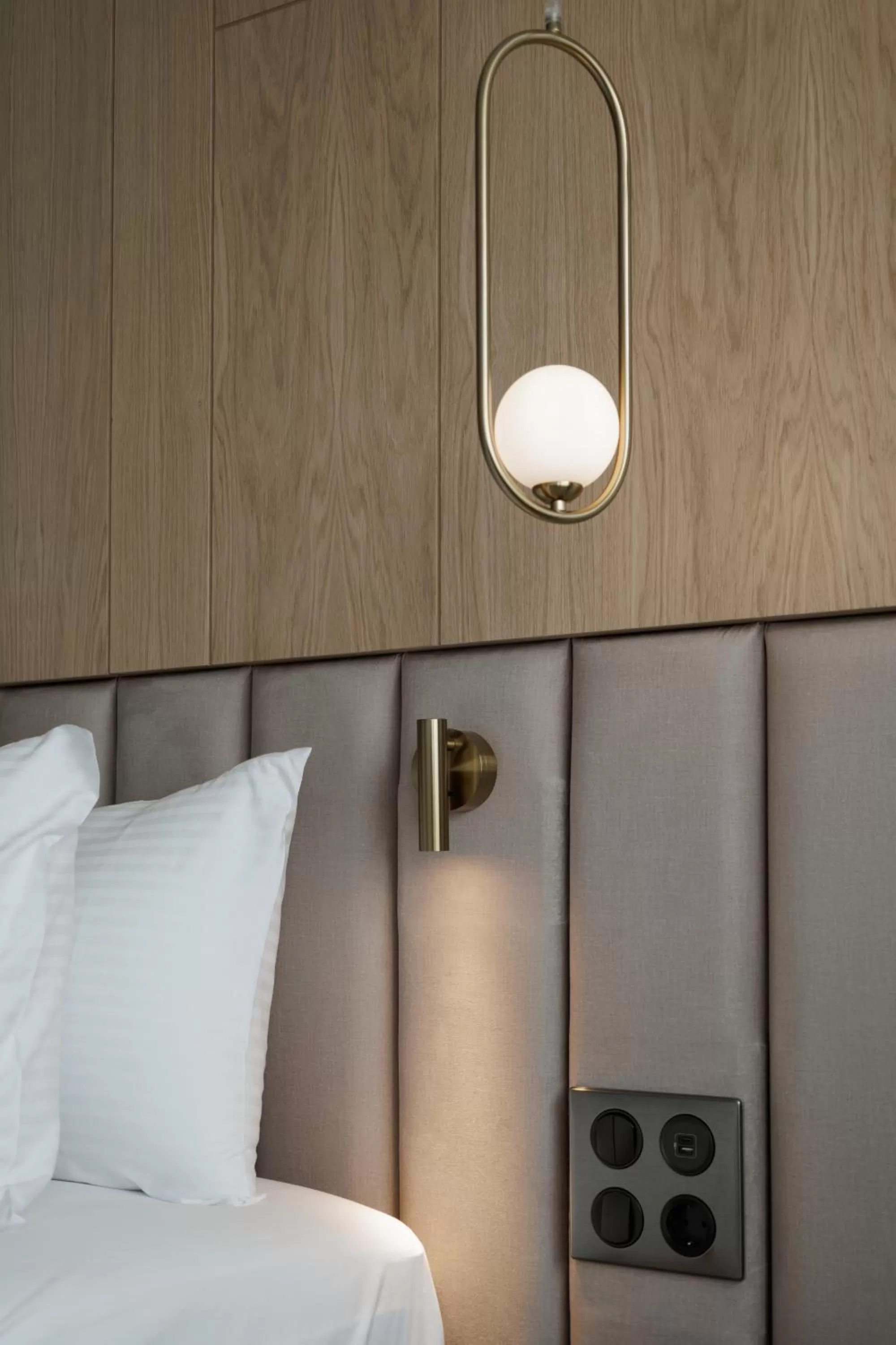 Decorative detail, Bed in Hilton Garden Inn Athens Syggrou Avenue