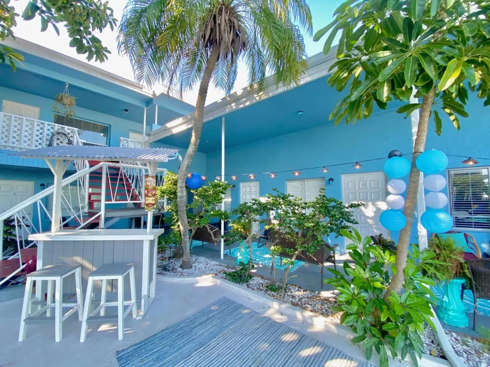 Patio in Malibu Resort Motel