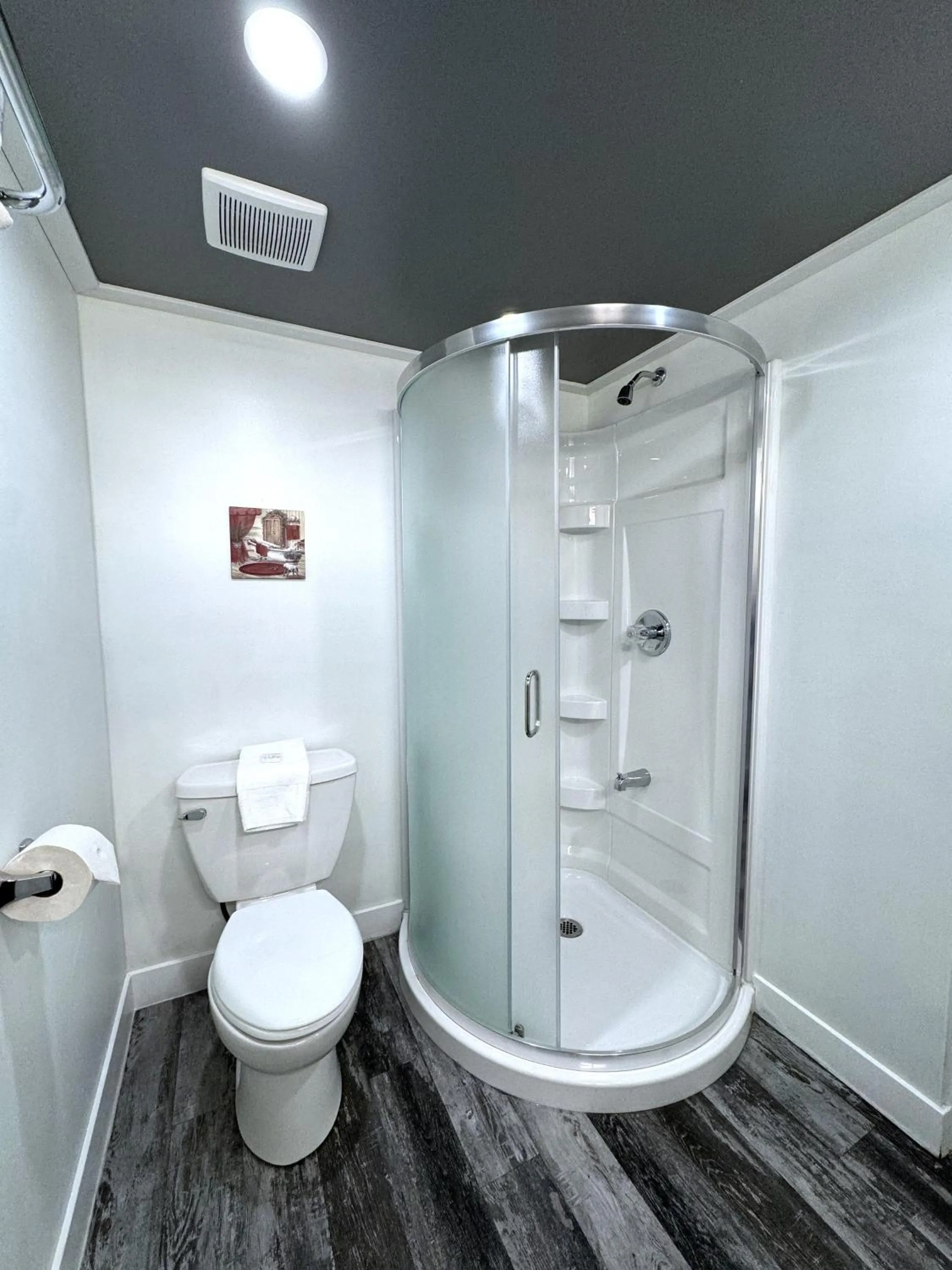 Shower in Divya Sutra Plaza and Conference Centre, Vernon, BC