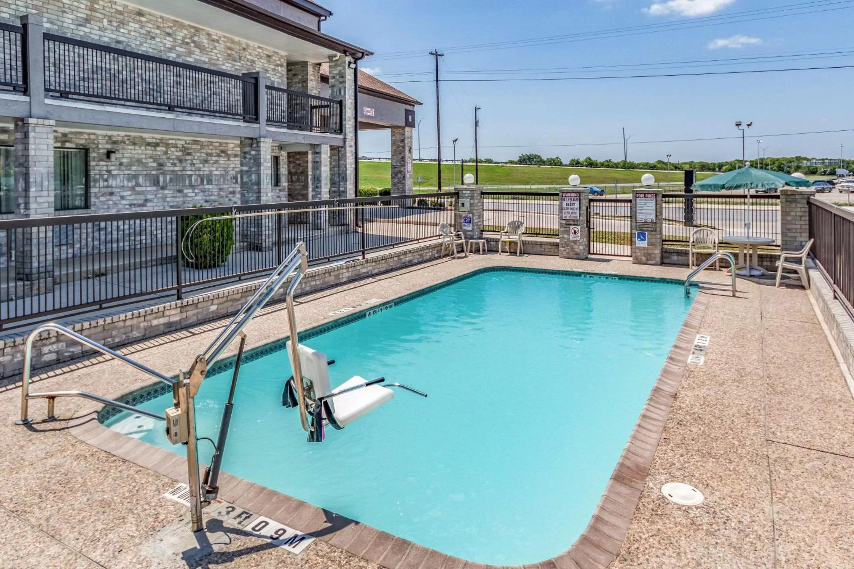 On site in Quality Inn I-10 East near Frost Bank Center