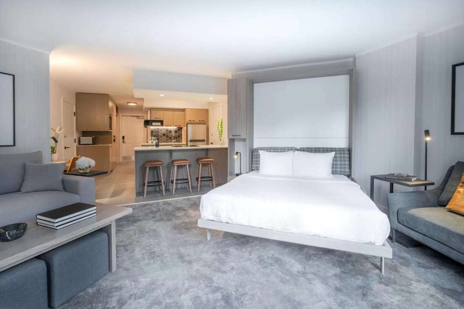 Bed in Lake Louise Inn