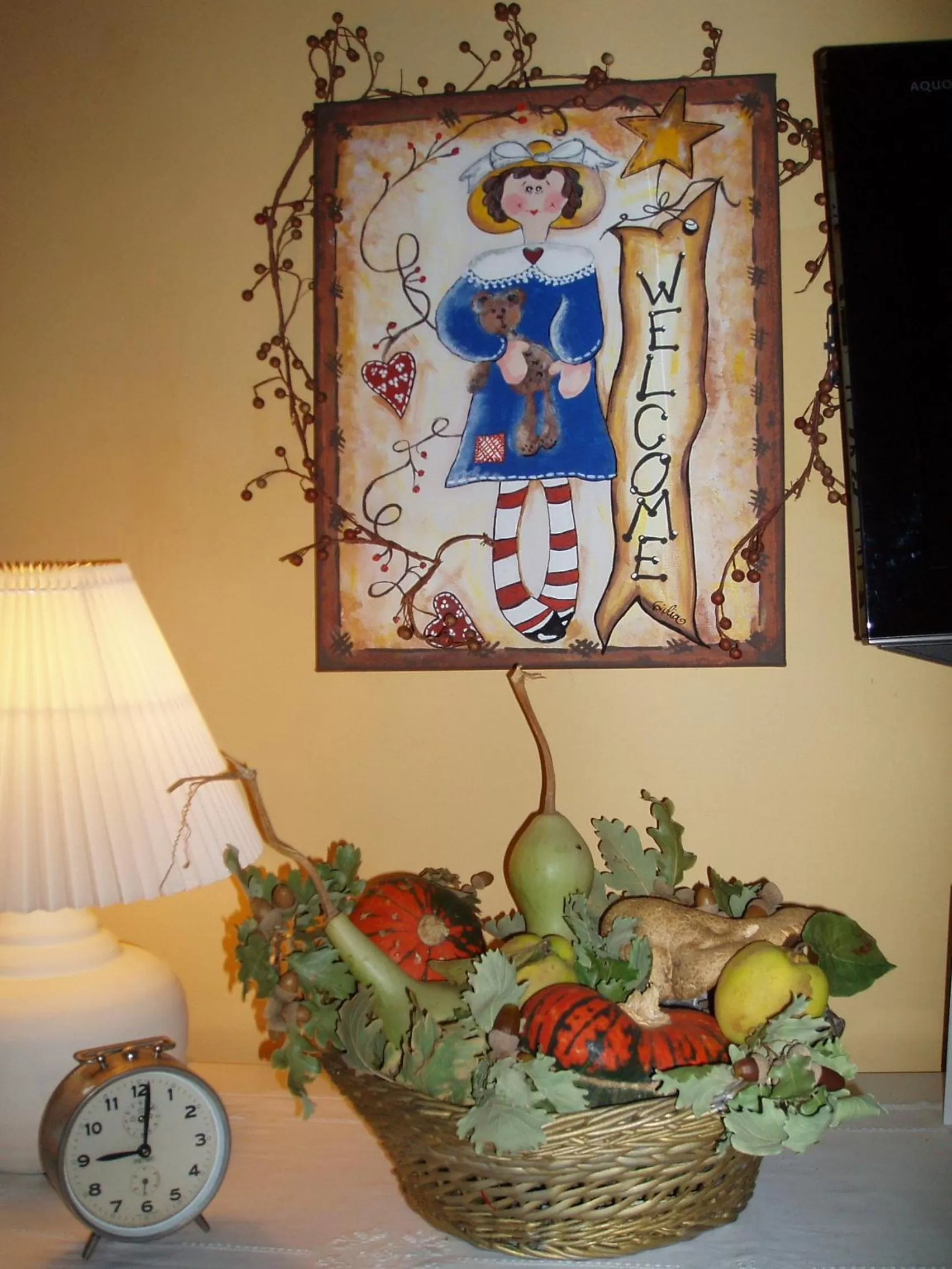 Decorative detail in La Quiete Bed & Breakfast