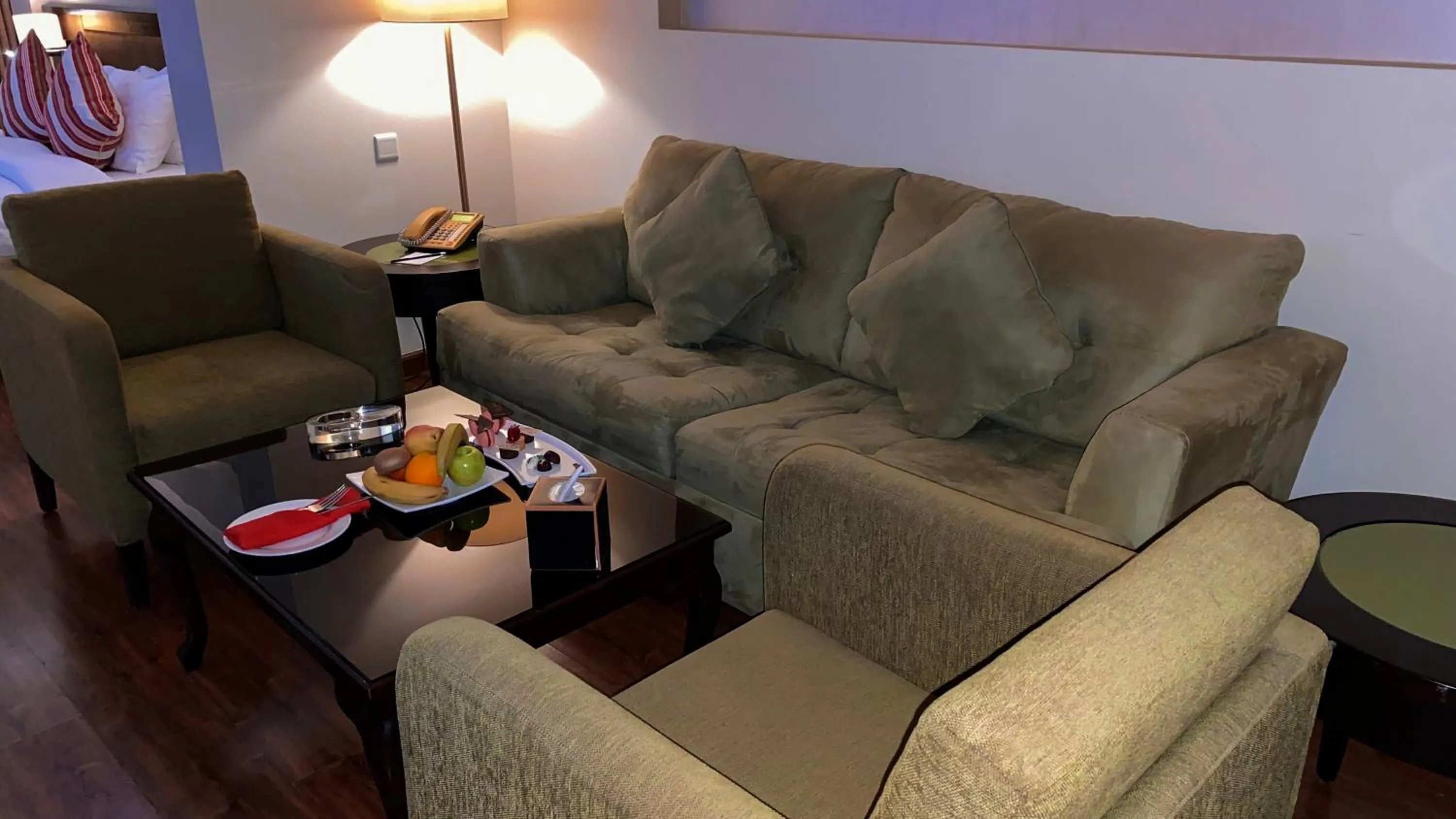 Seating area in Oryx Hotel Aqaba