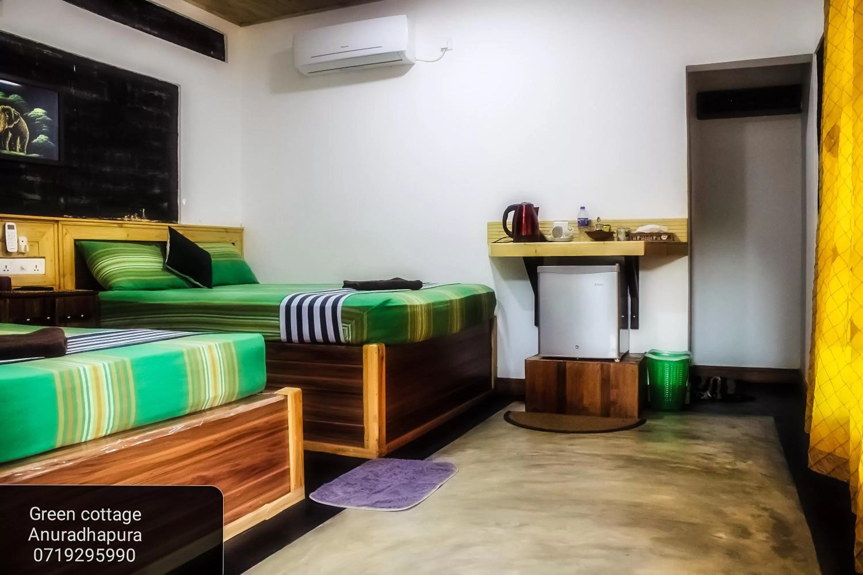 Bed in Green Cottage