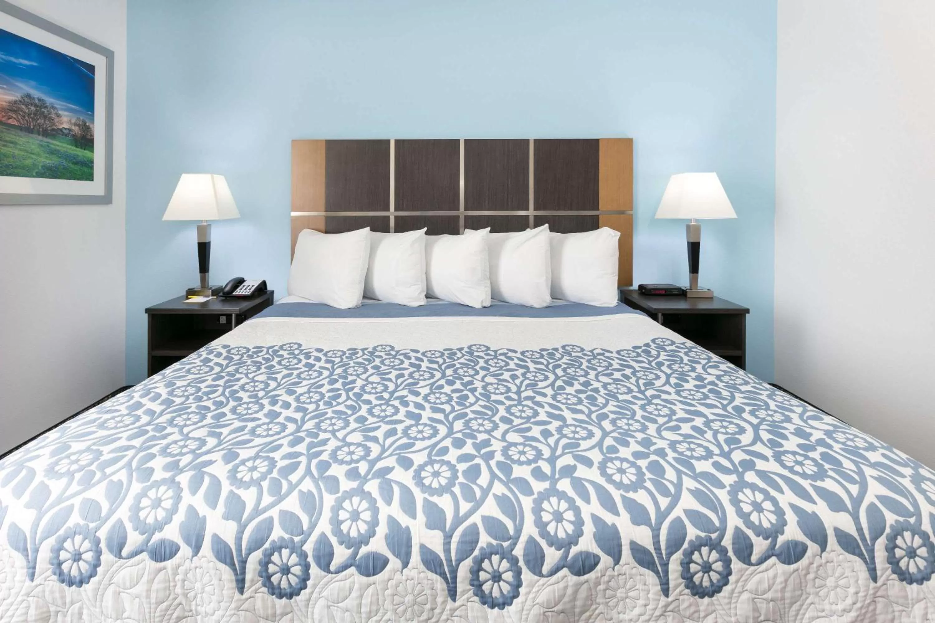 1 King Bed, Mobility/Hearing Access Studio Suite, Tub w/ Grab Bars, Non-Smoking in Days Inn & Suites by Wyndham Lubbock Medical Center