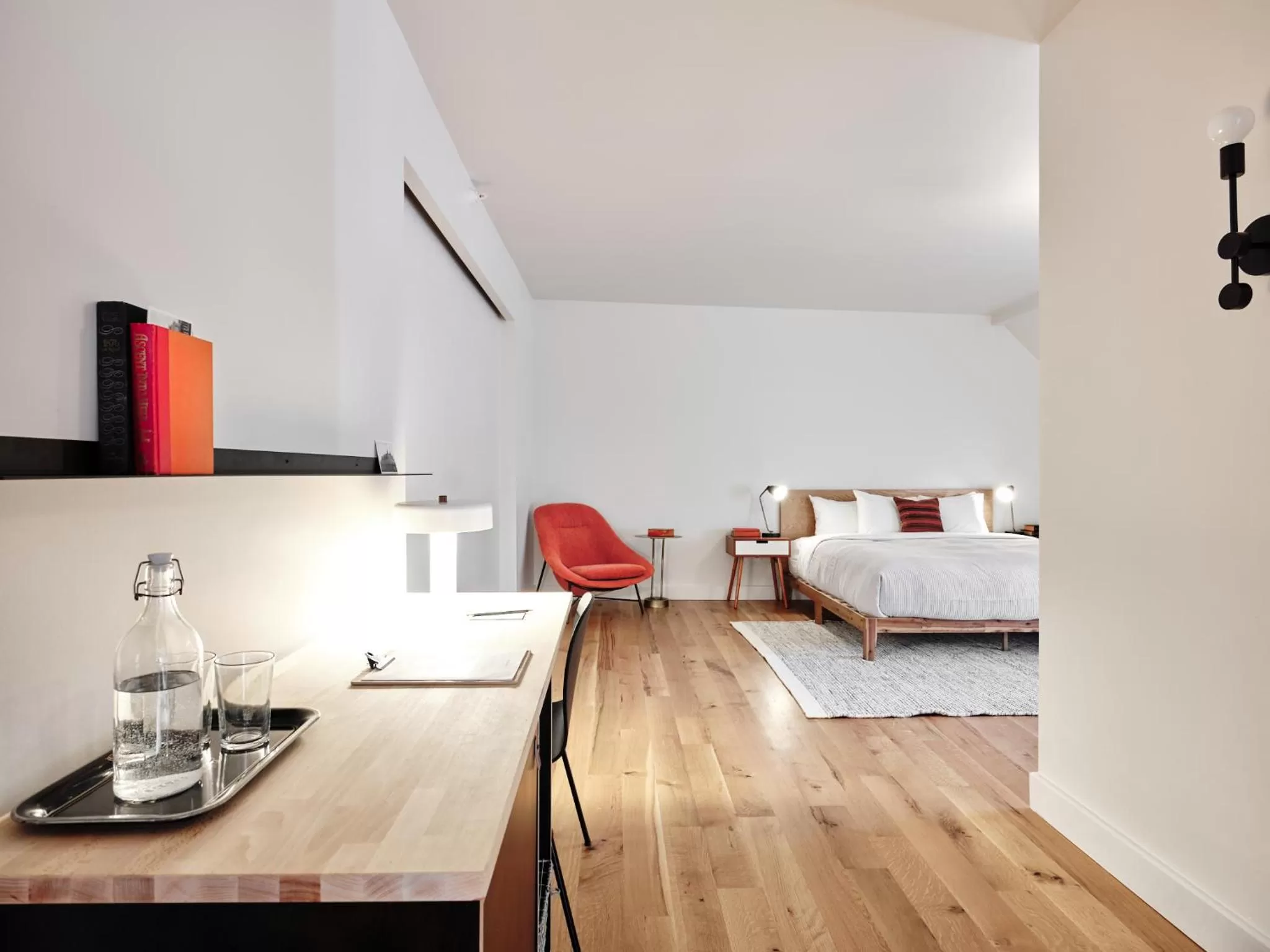 Bed in Thatcher Hotel