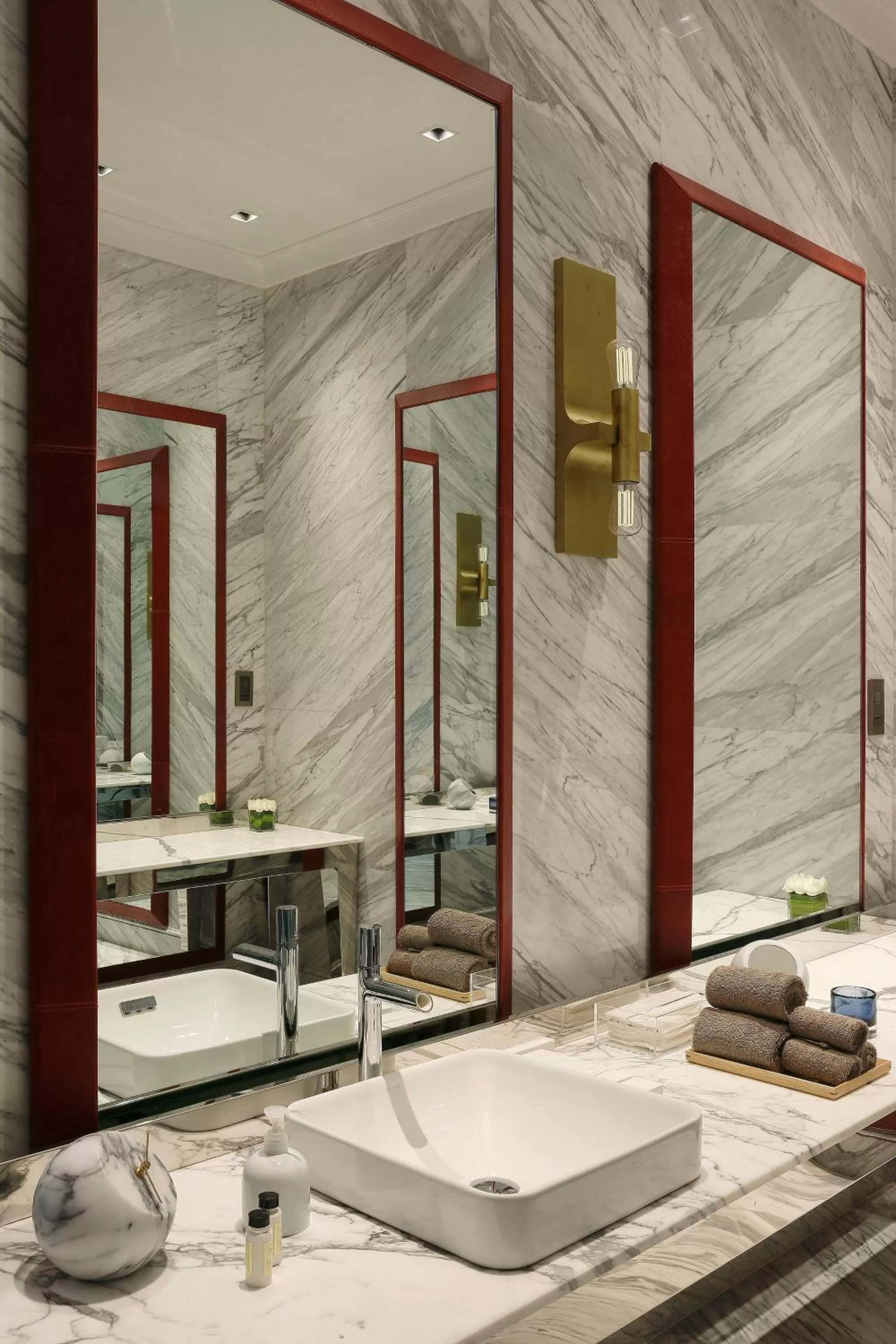 Bathroom in Roseate House New Delhi