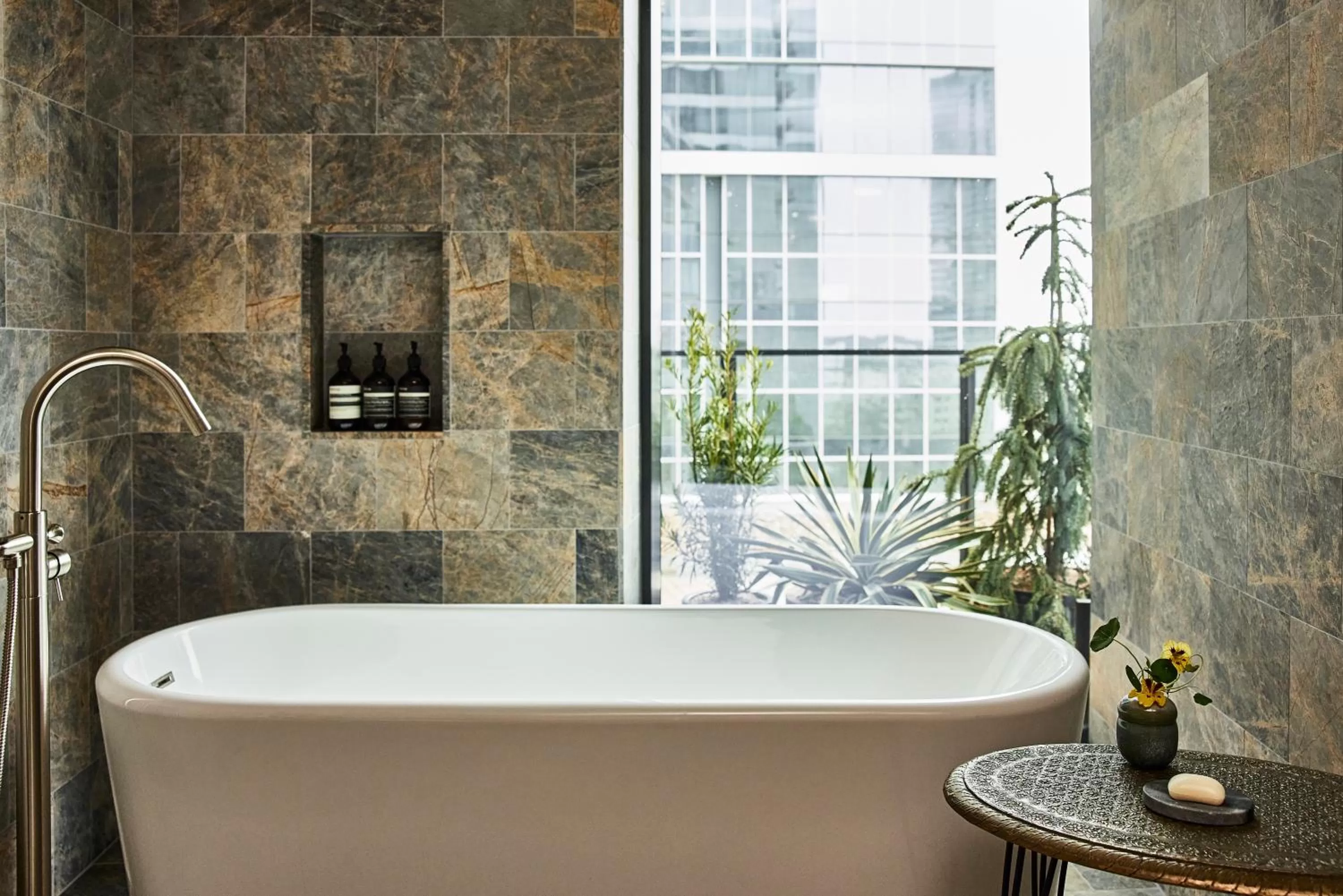 Bathroom in Austin Proper Hotel, a Member of Design Hotels