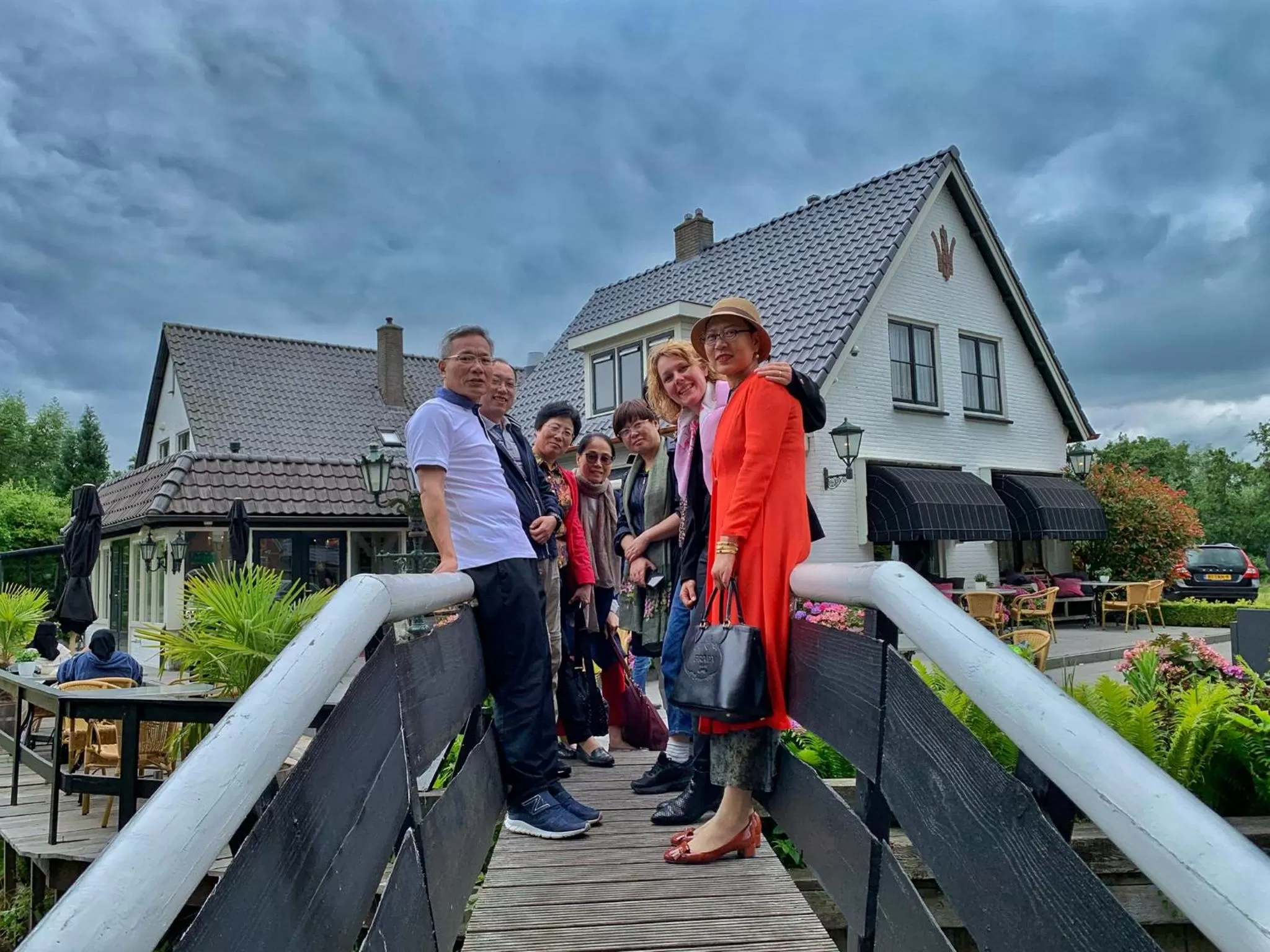 Garden view in De Dames Van De Jonge Hotel Restaurant