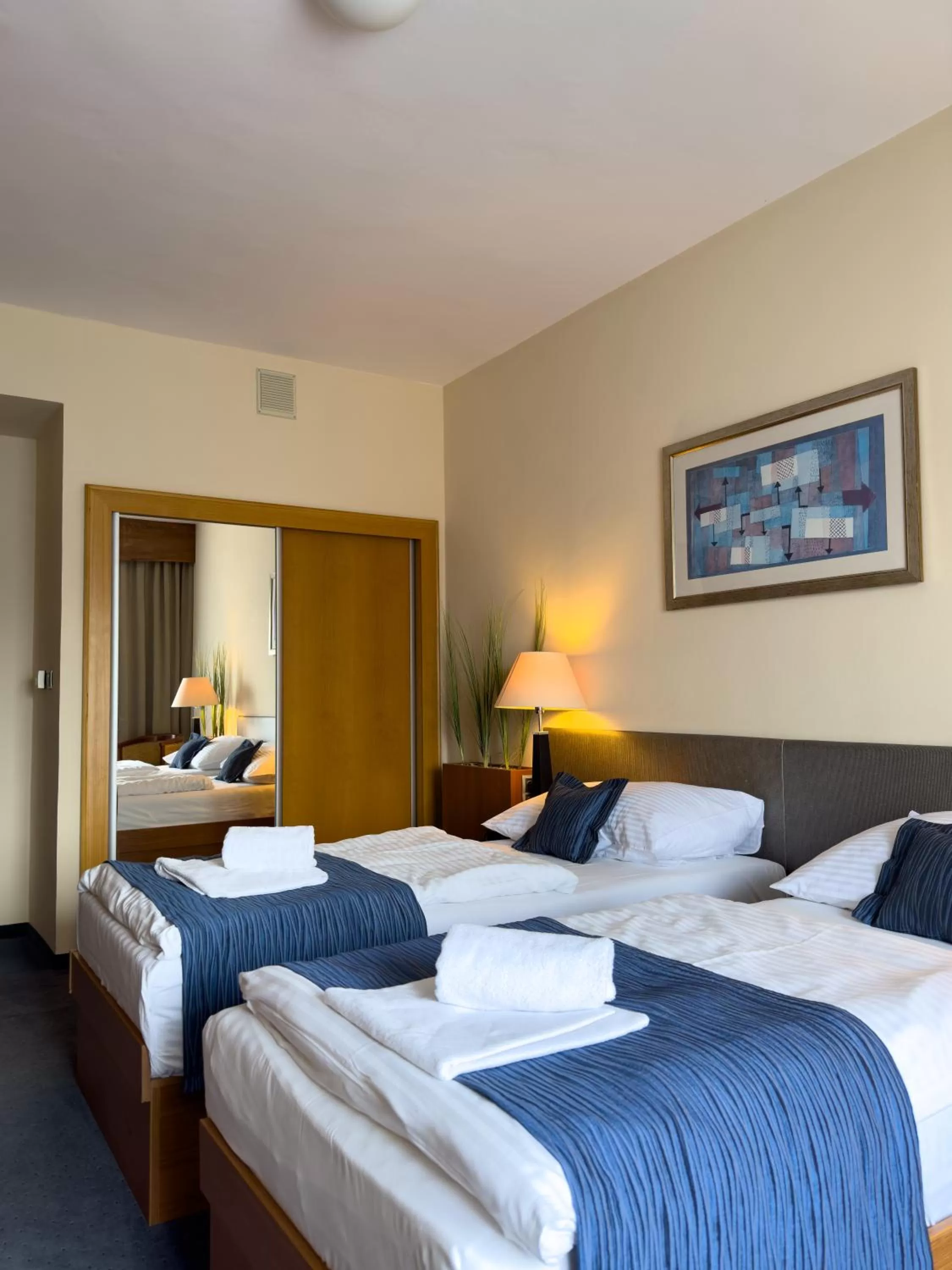 Bed in Hotel Theresia