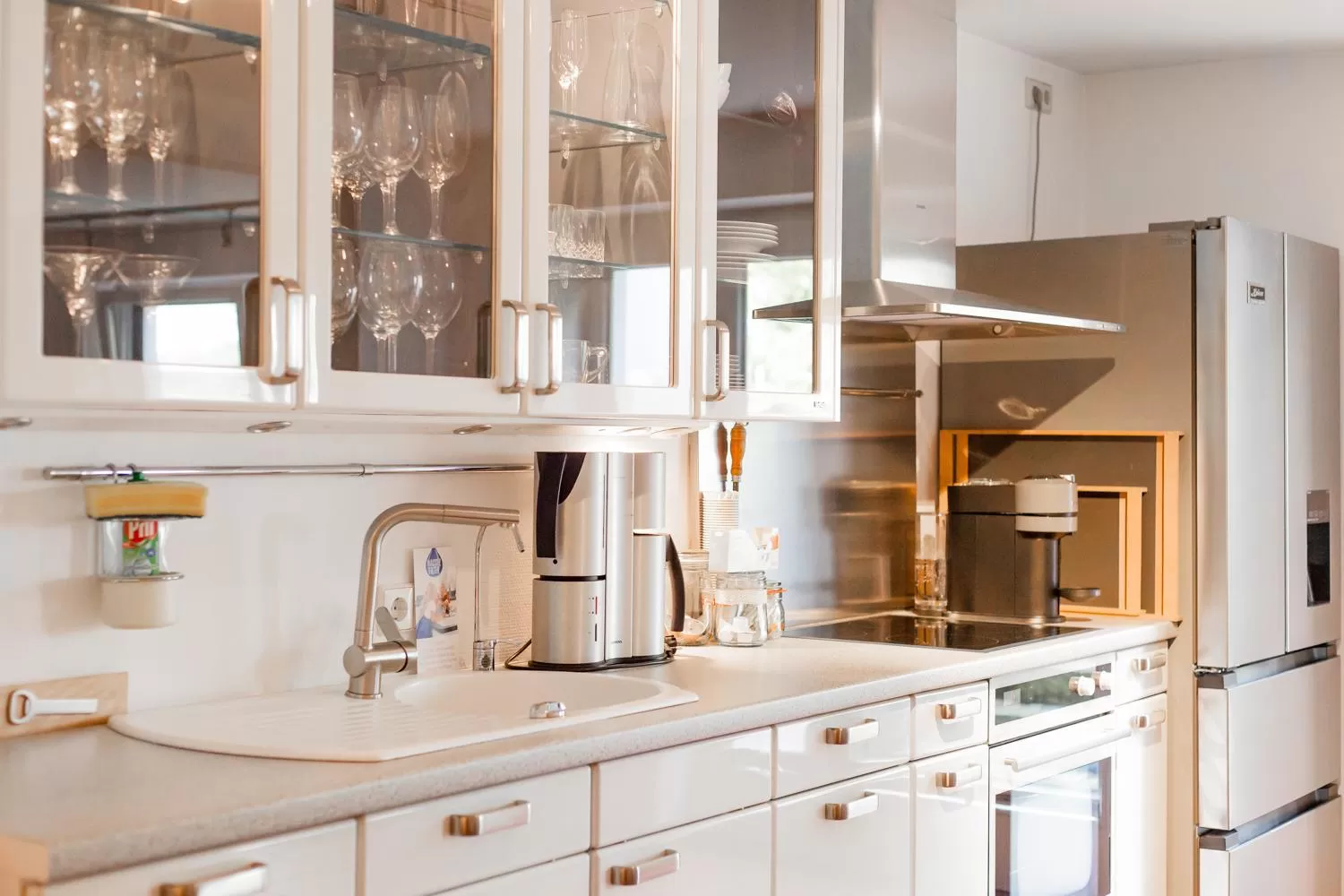 Kitchen or kitchenette in Hotel Zur Linde Dein Self Check In