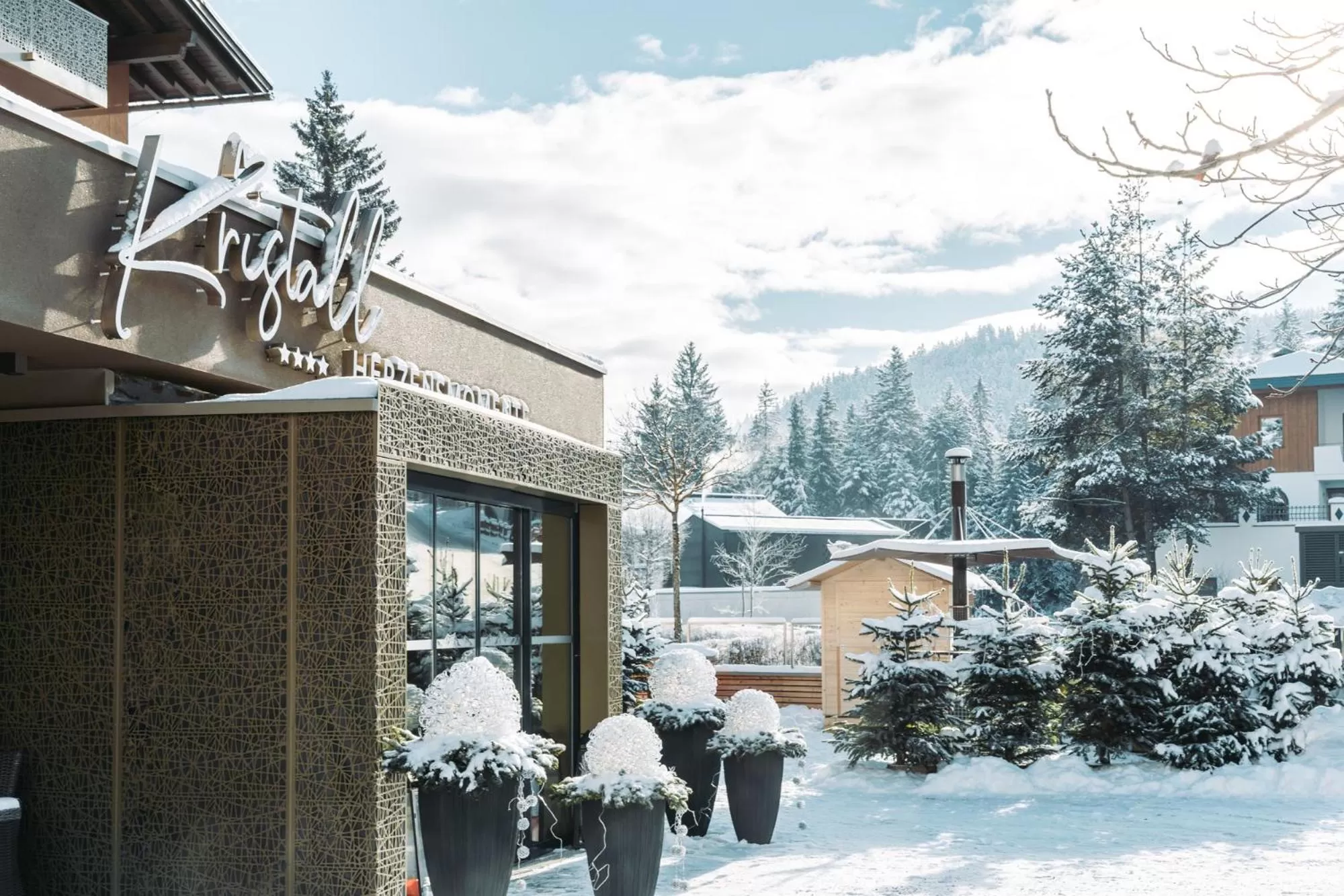 Property building, Winter in Hotel Kristall