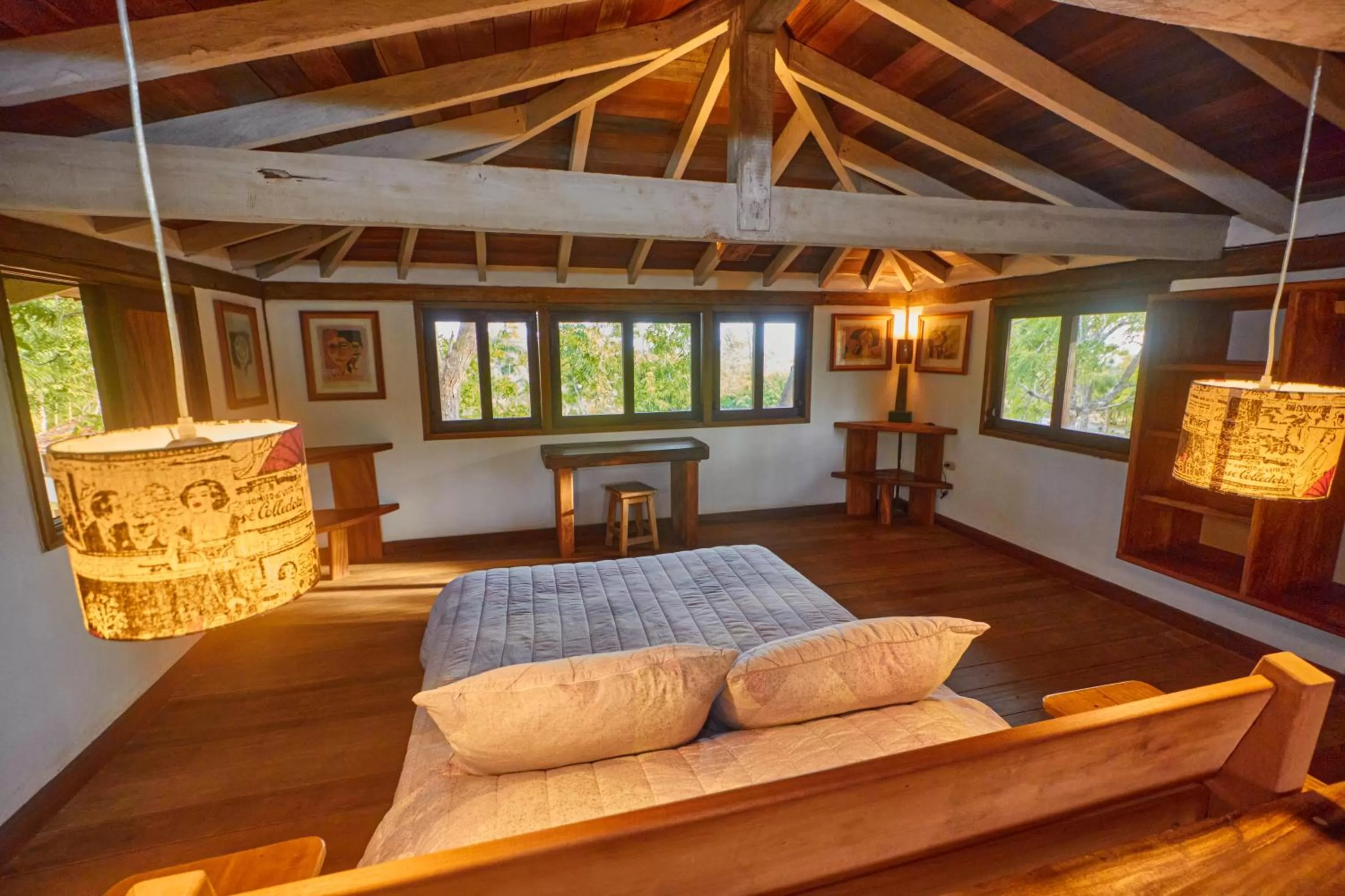 View (from property/room), Bed in Hotel Posada Los Destiladeros