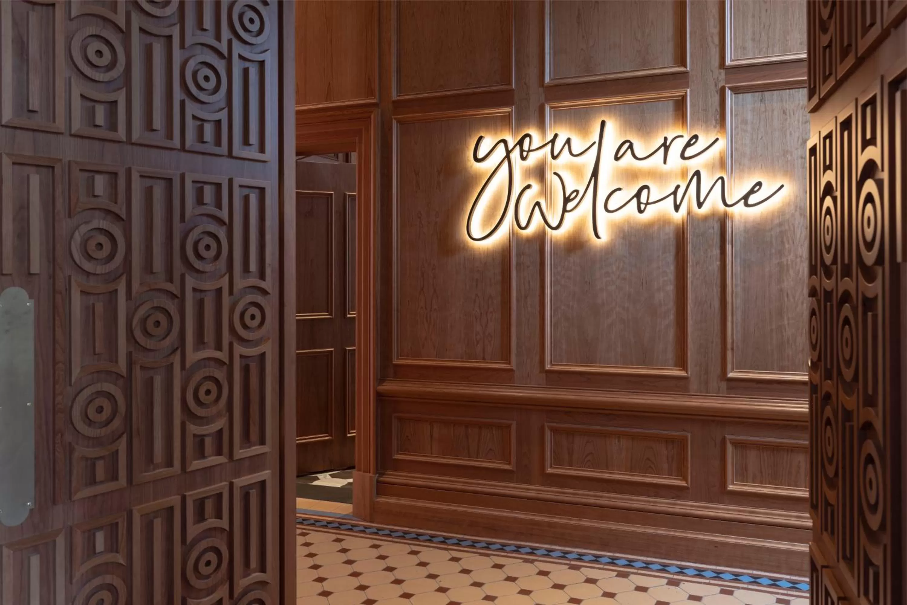 Decorative detail in Virgin Hotels Edinburgh