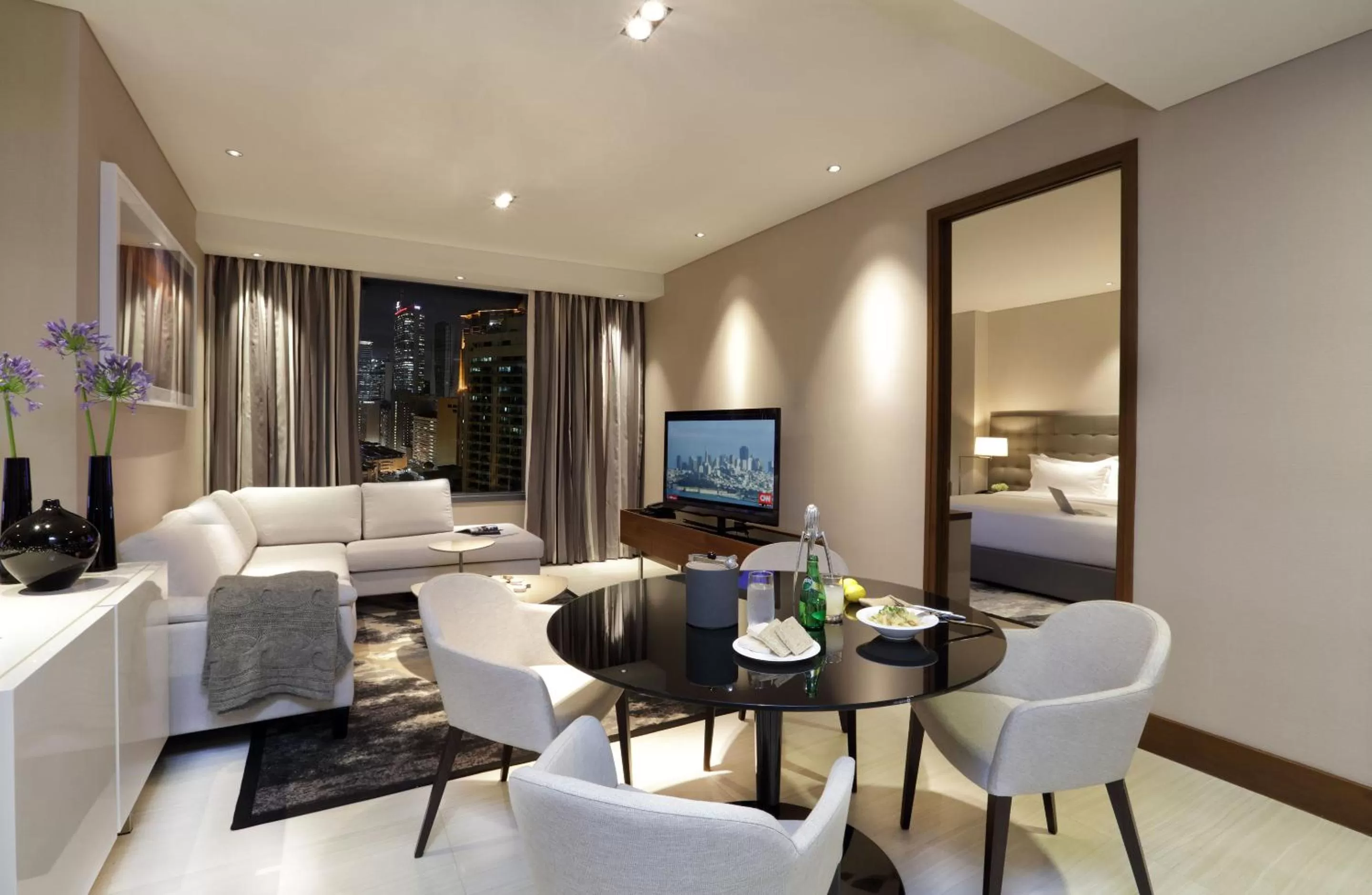Living room in Makati Diamond Residences