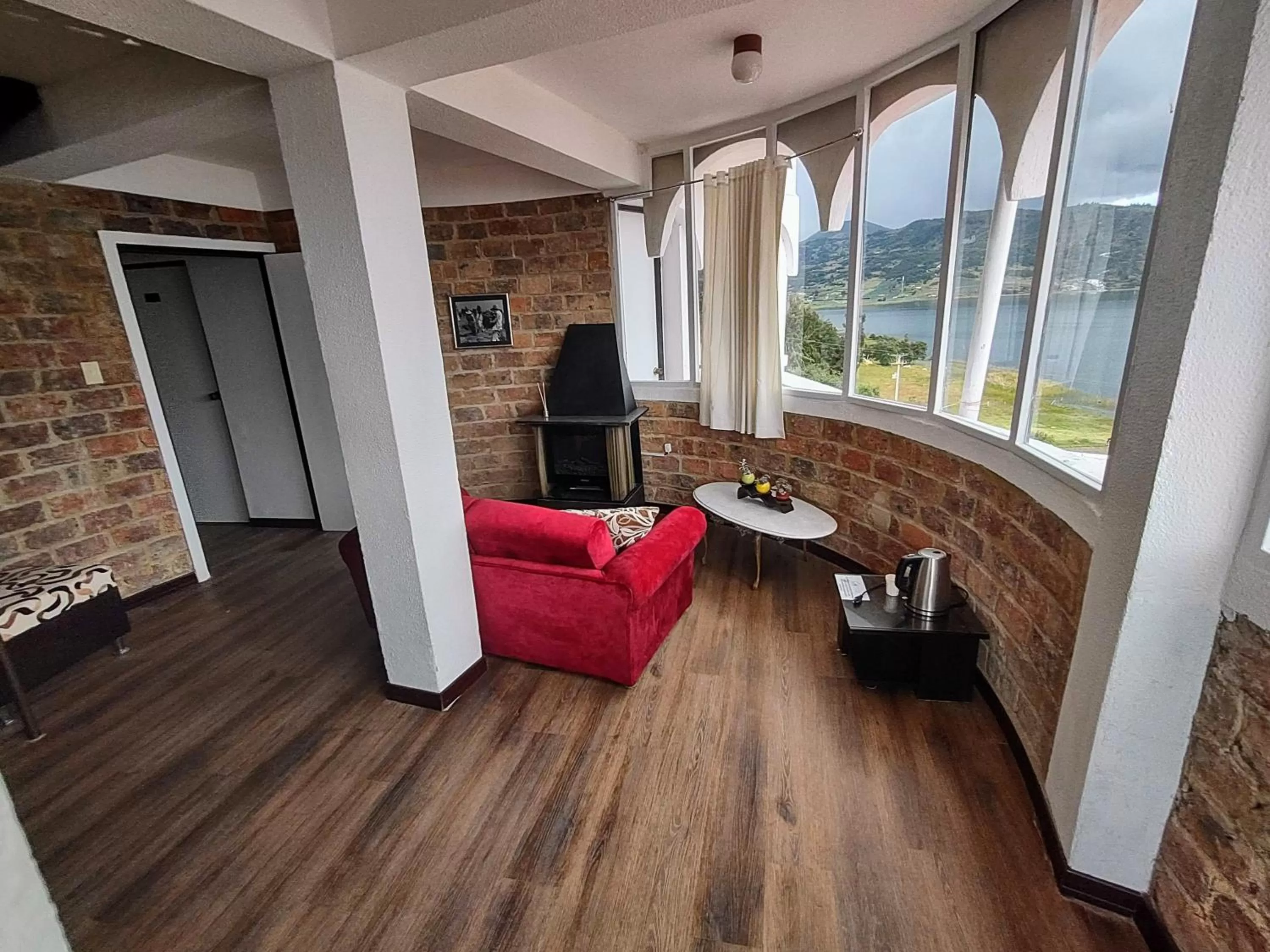 Living room in Refugio Génesis habitaciones Lago de Tota