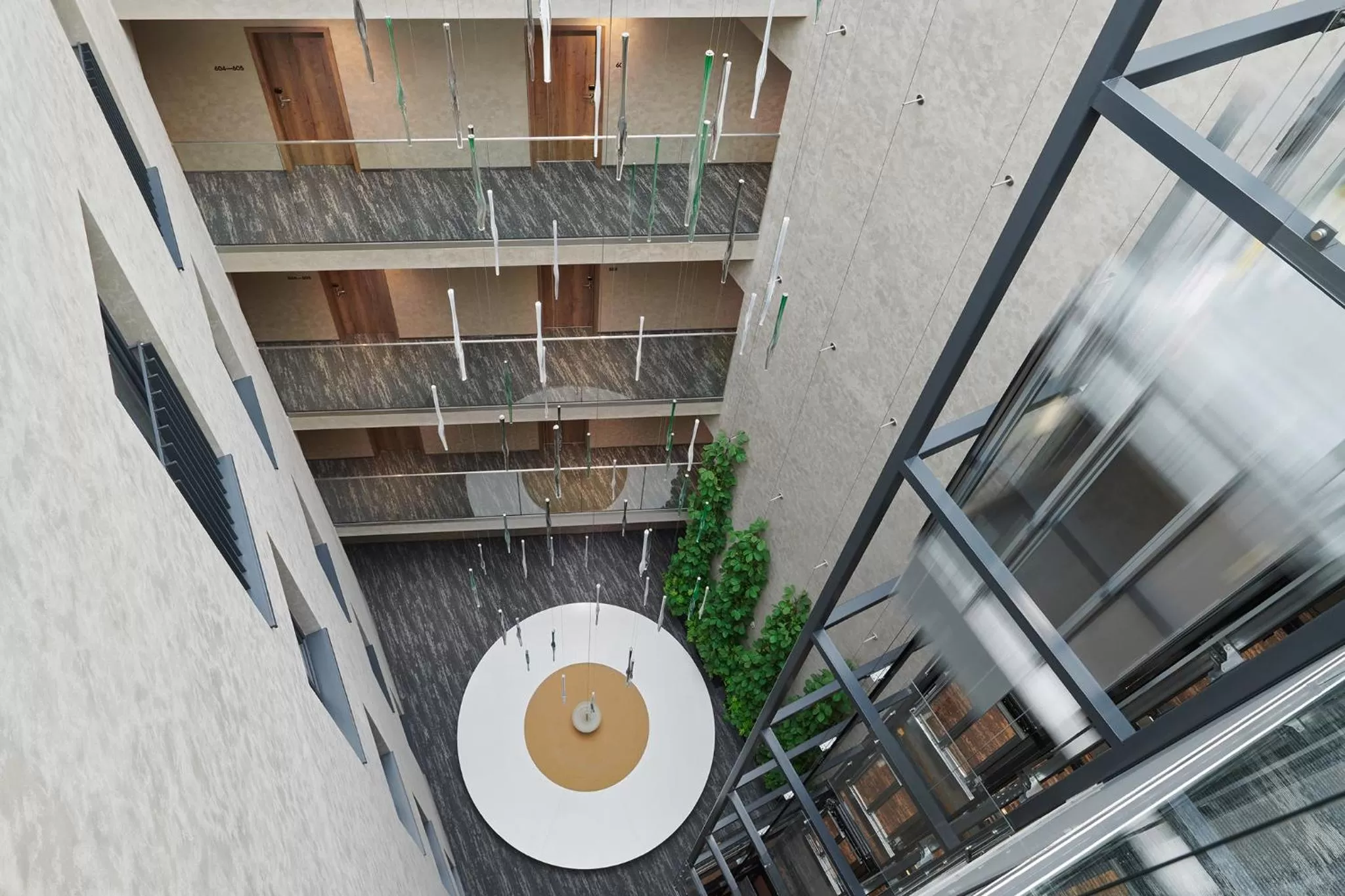 Inner courtyard view in Hotel Passage