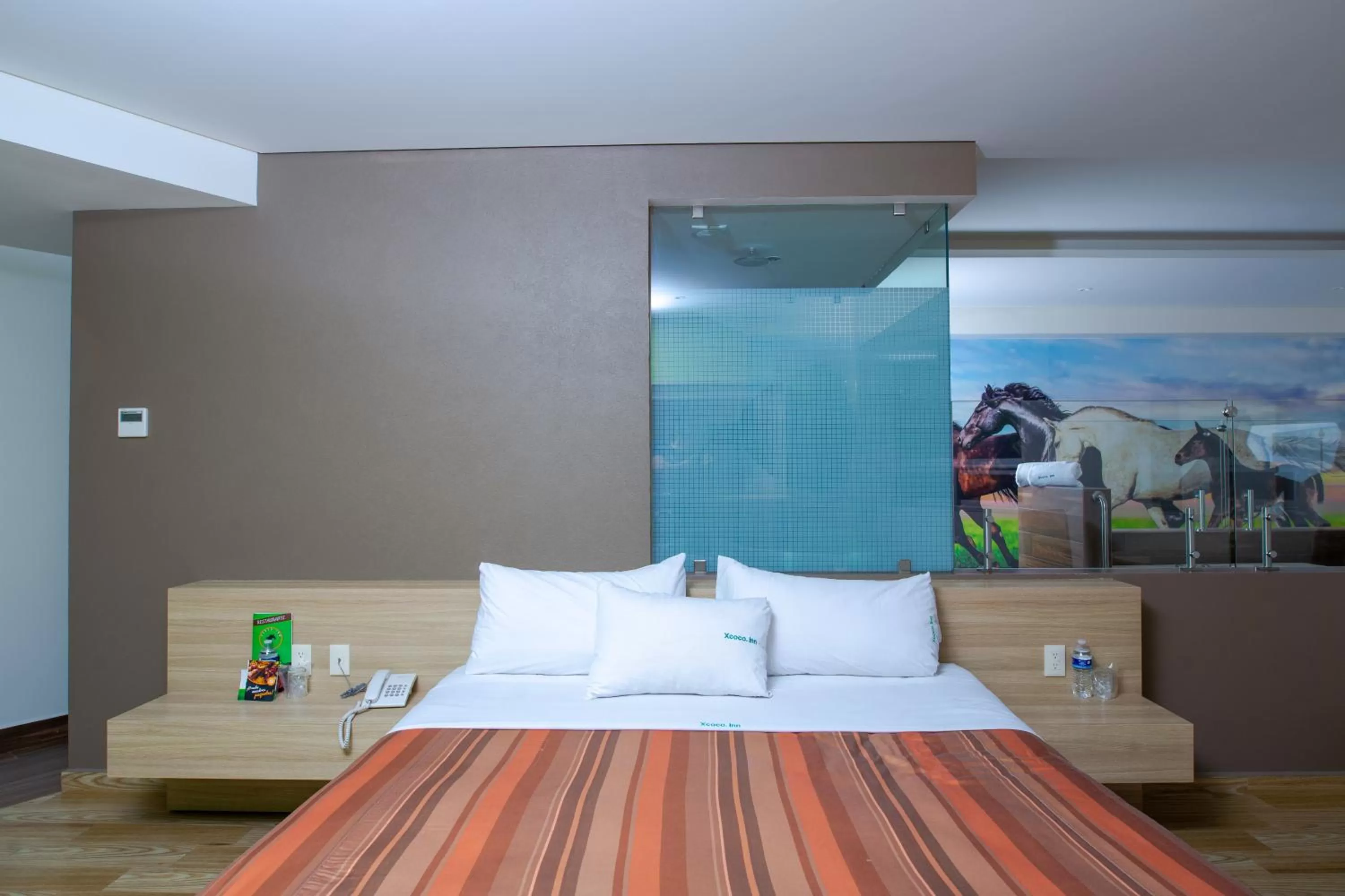 Bed in Hotel Xcoco Inn