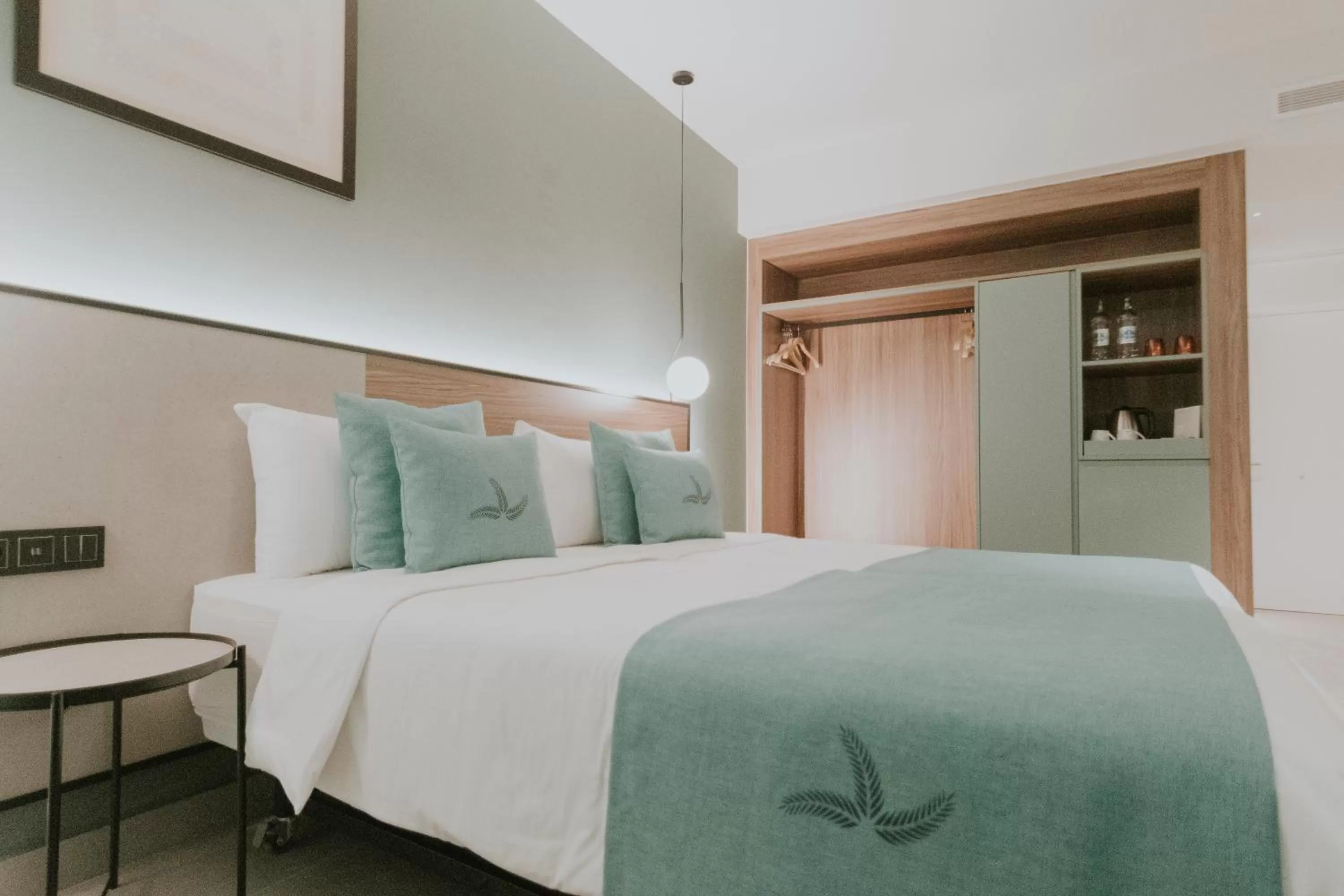 Bed in Catalina Plaza Hotel Sostenible