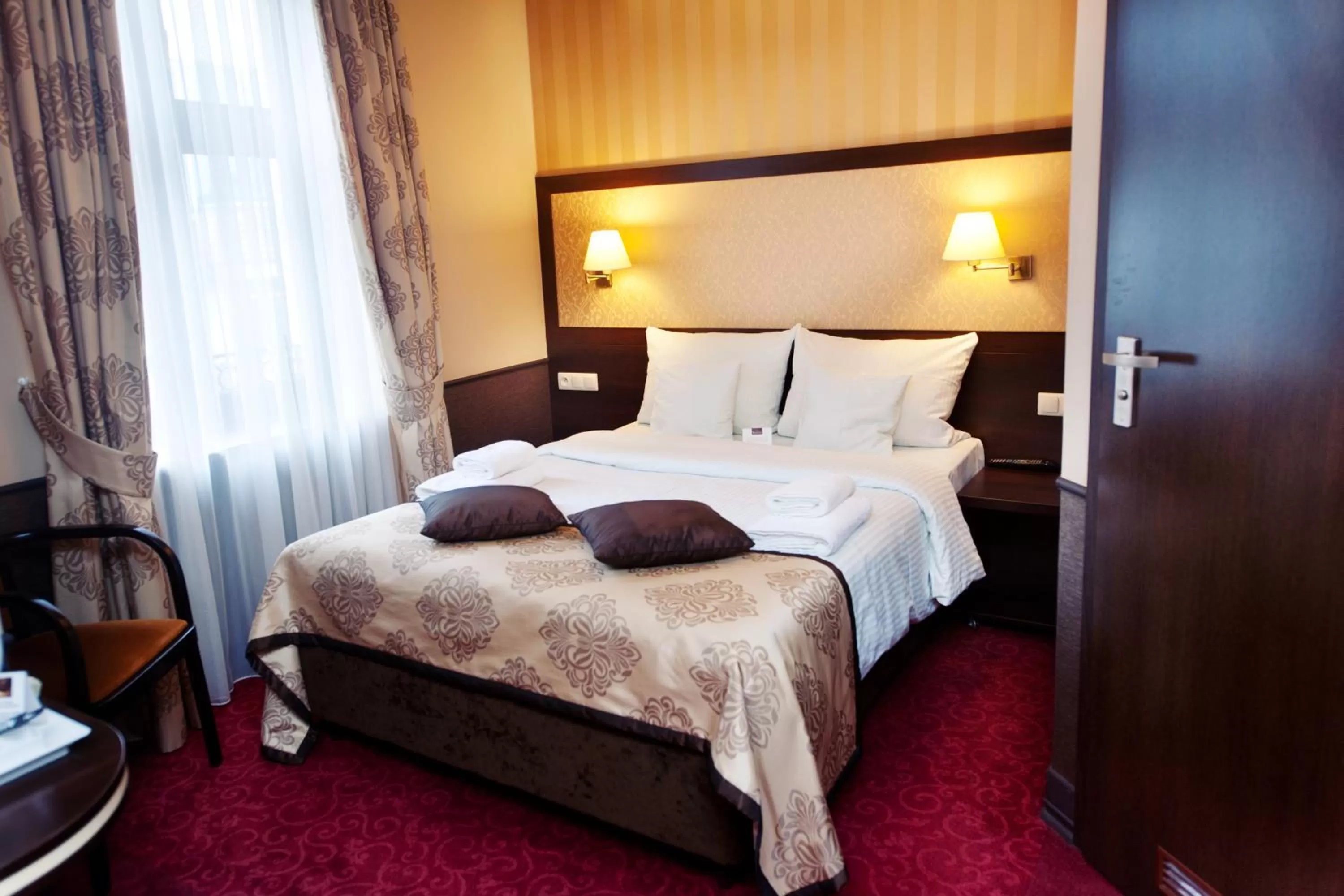 Bed in Hotel Wielopole