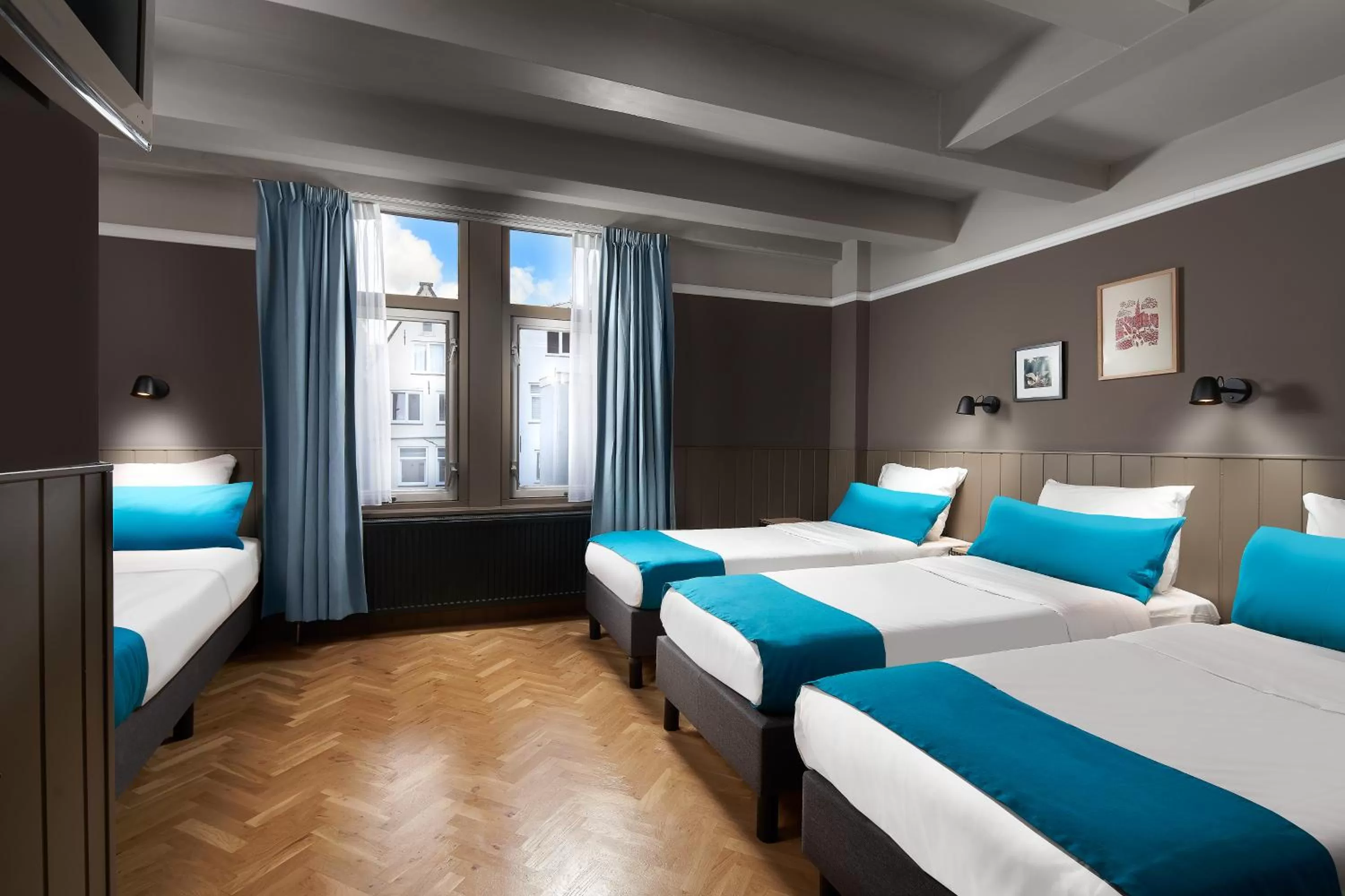 Bed in Stanley Collection Hotel Hegra Amsterdam