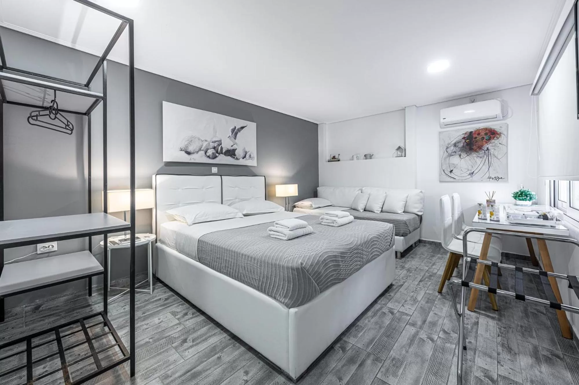 Photo of the whole room, Bed in Comfort Stay Athens Airport Hotel - FREE shuttle from and to the airport