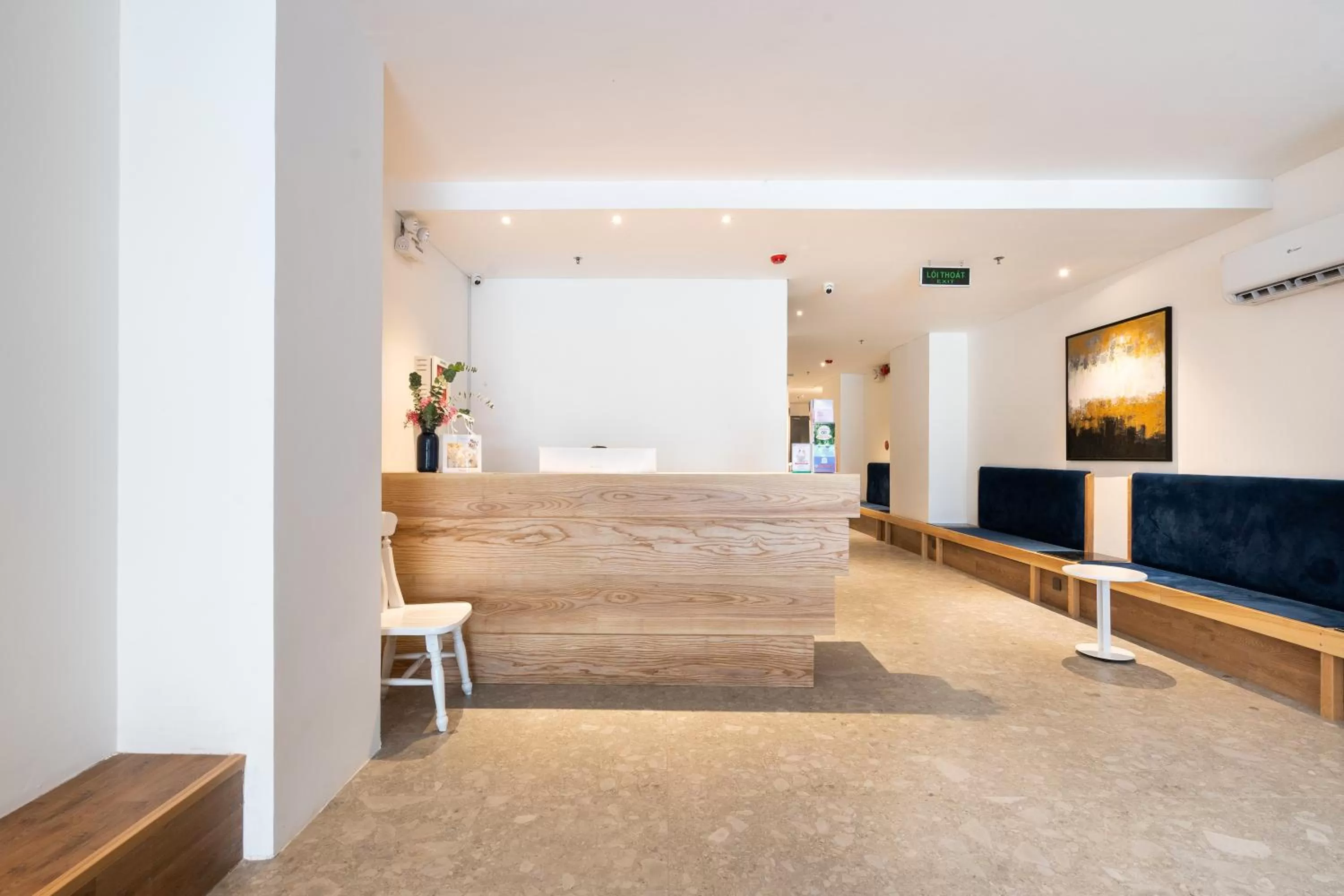 Seating area in Haven Hut Hotel