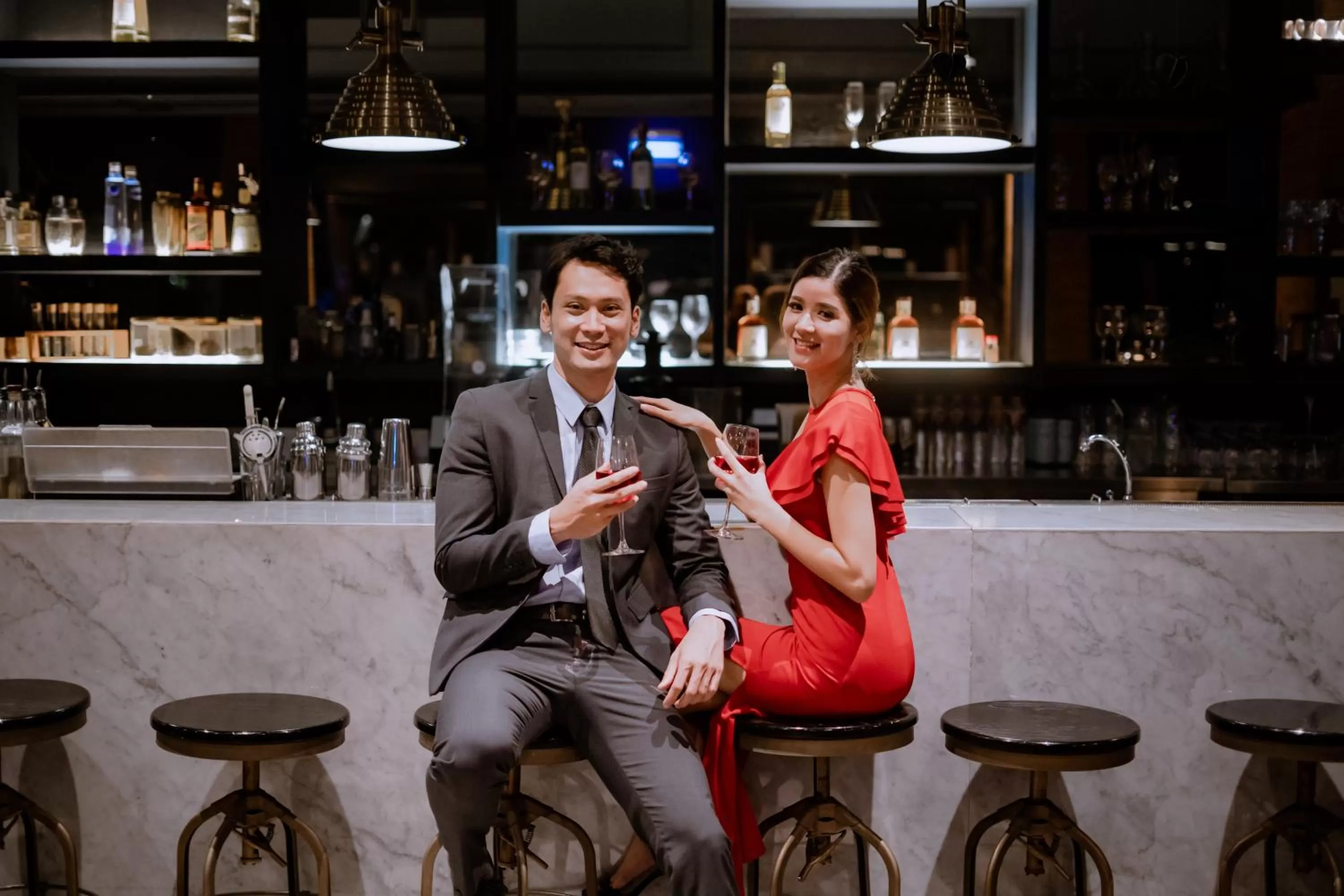 Lounge or bar in Antero Hotel Jababeka Cikarang